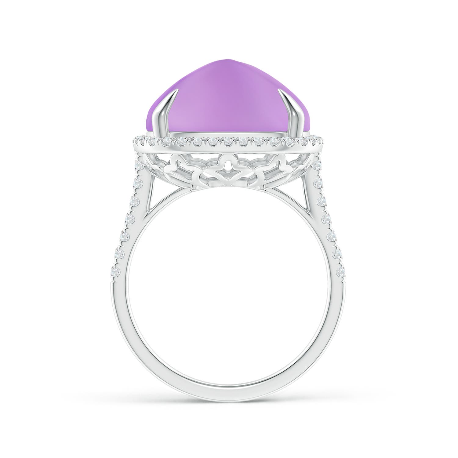 A - Amethyst / 12.91 CT / 14 KT White Gold