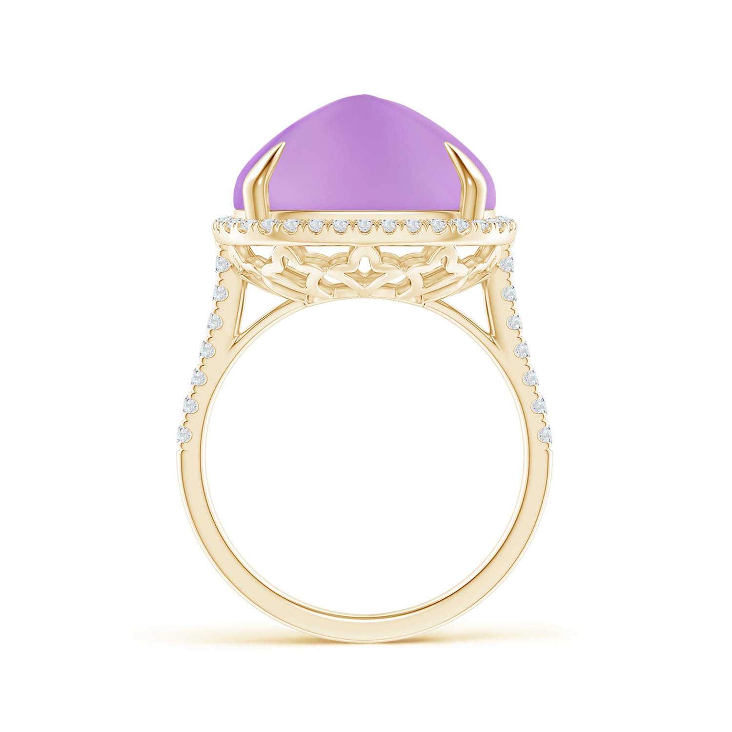 A - Amethyst / 12.91 CT / 14 KT Yellow Gold