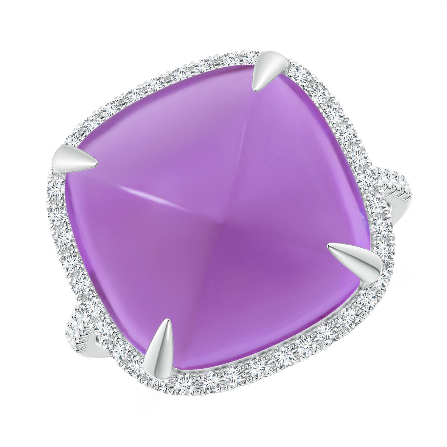 AA - Amethyst / 12.91 CT / 14 KT White Gold