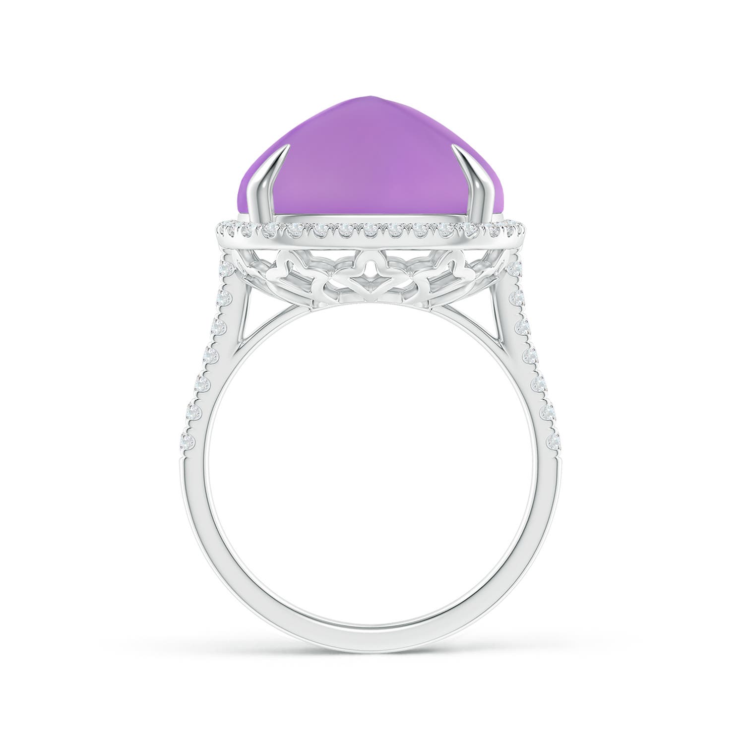 AA - Amethyst / 12.91 CT / 14 KT White Gold