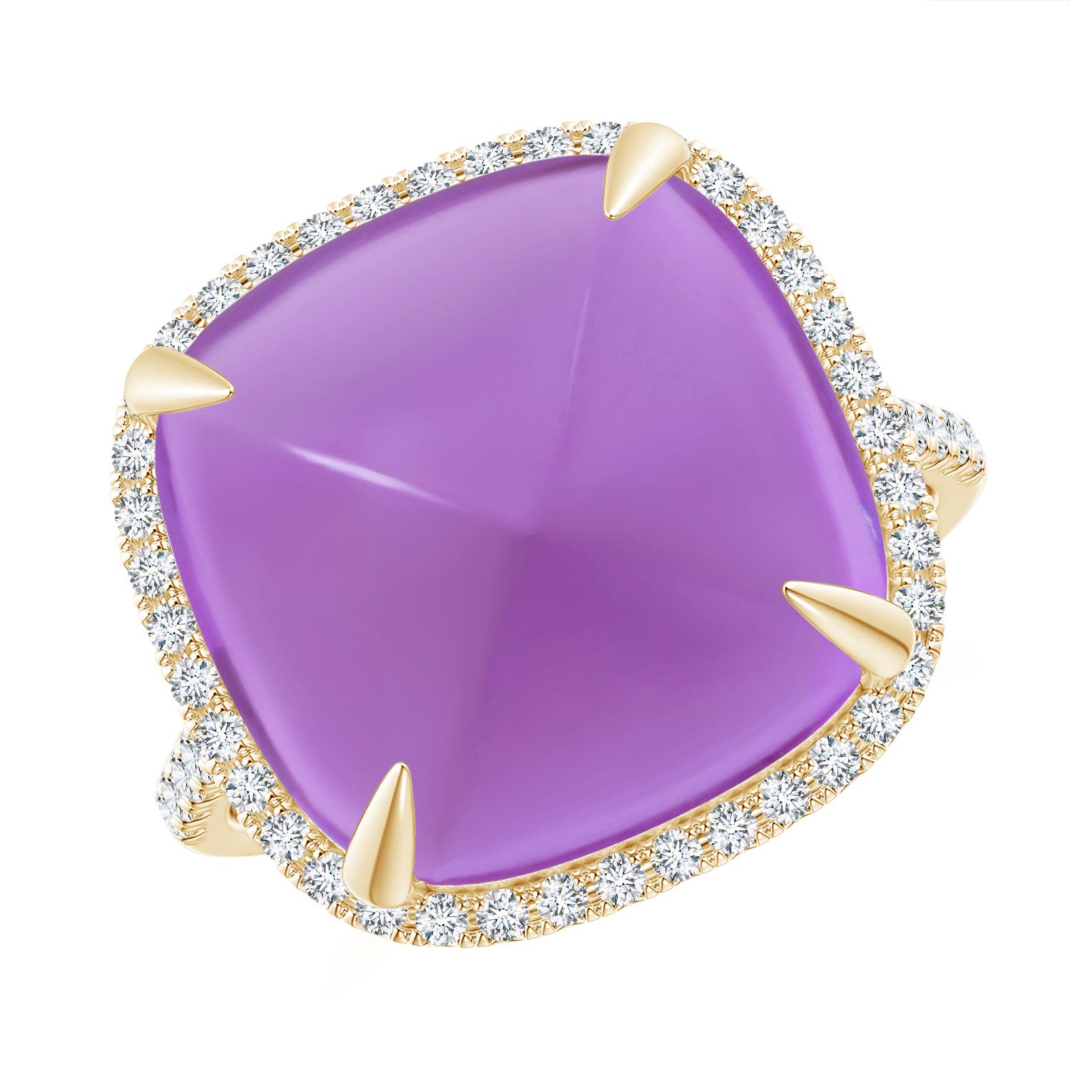 AA - Amethyst / 12.91 CT / 14 KT Yellow Gold