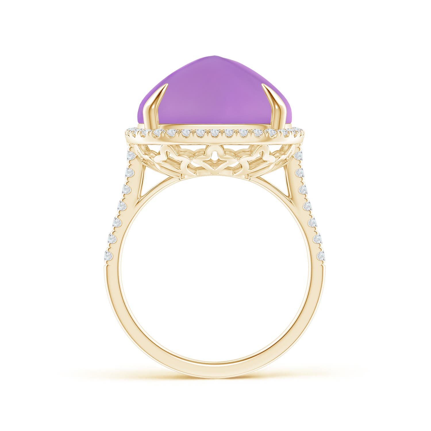 AA - Amethyst / 12.91 CT / 14 KT Yellow Gold