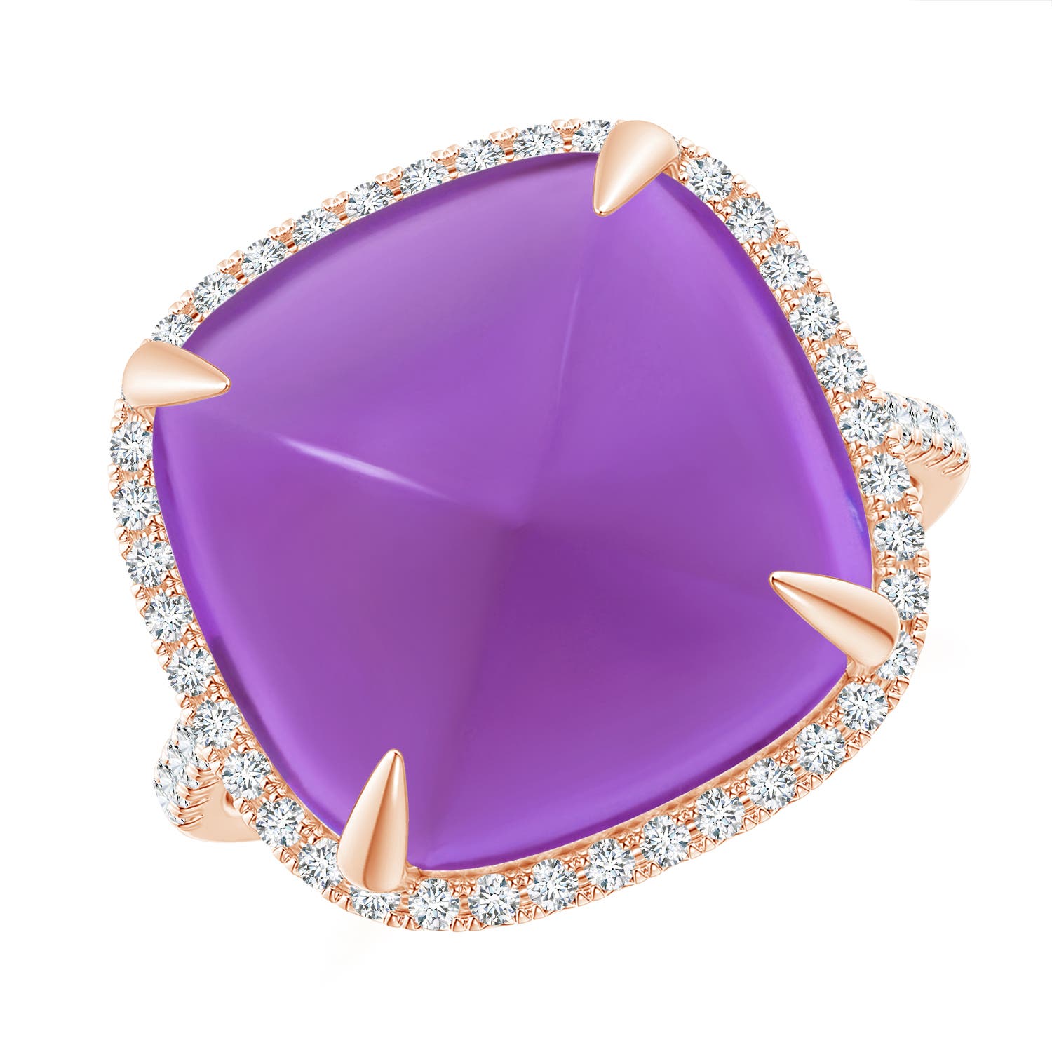 AAA - Amethyst / 12.91 CT / 14 KT Rose Gold