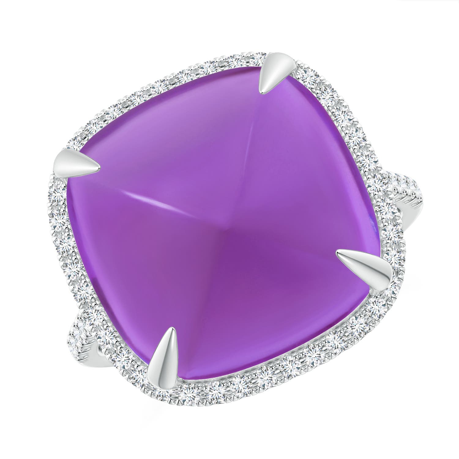 AAA - Amethyst / 12.91 CT / 14 KT White Gold