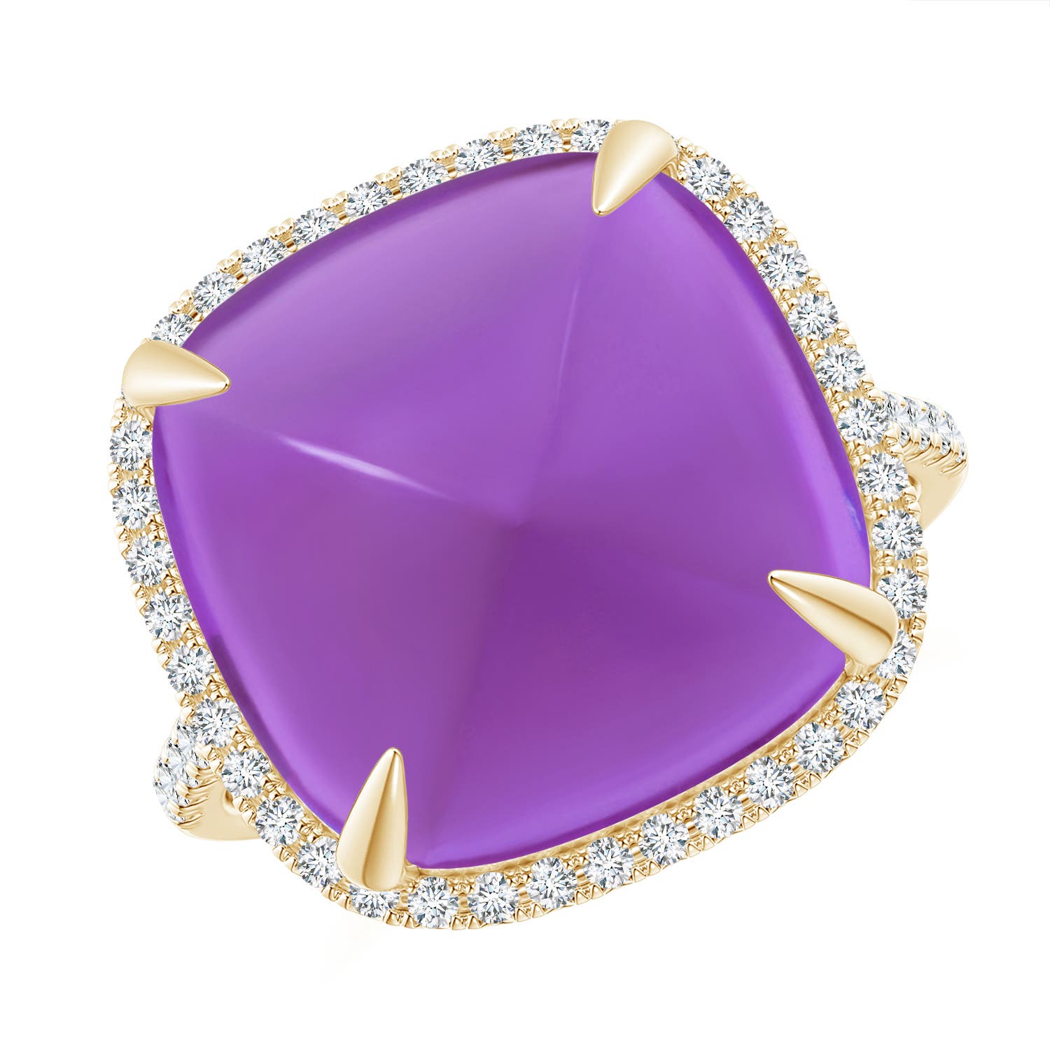 AAA - Amethyst / 12.91 CT / 14 KT Yellow Gold