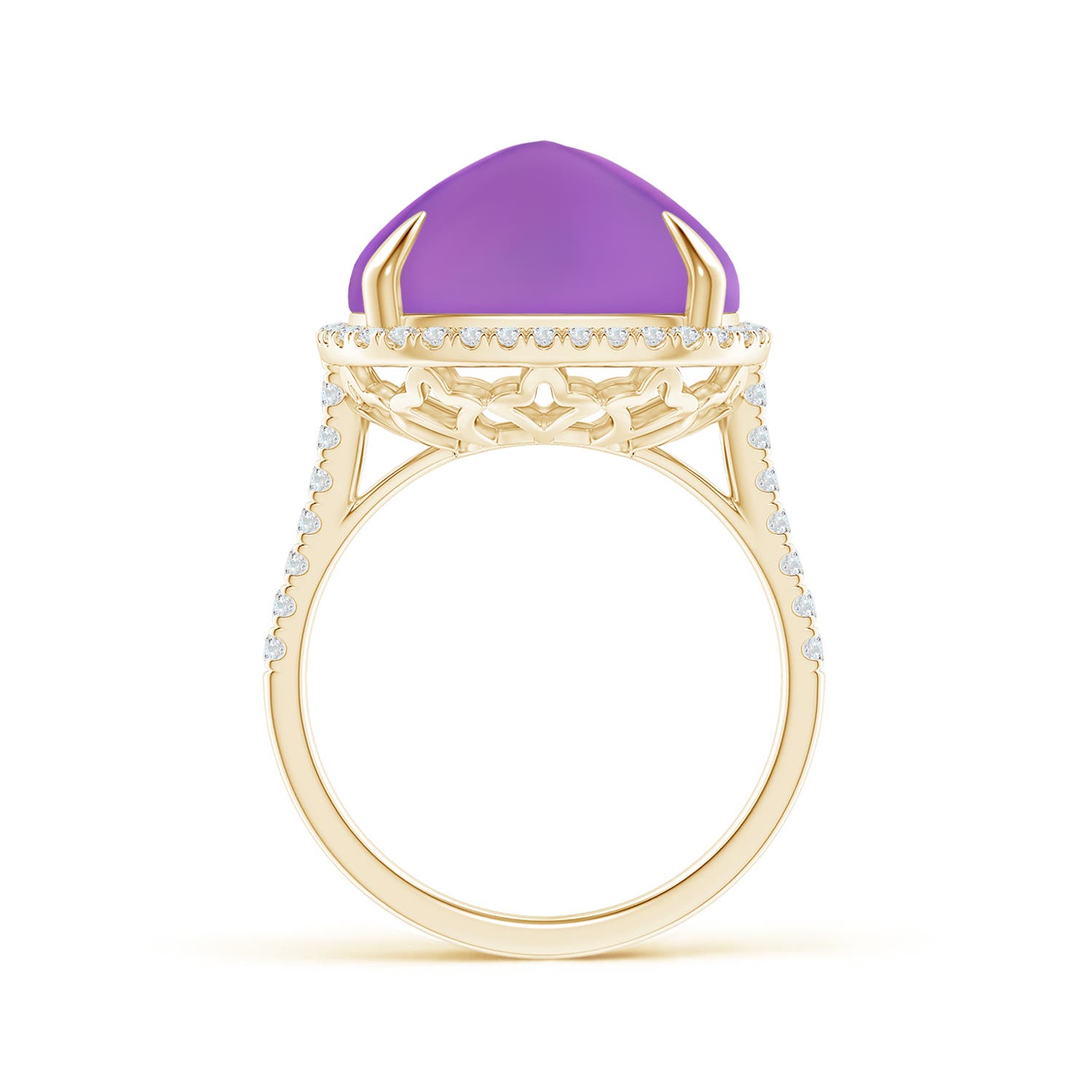 AAA - Amethyst / 12.91 CT / 14 KT Yellow Gold