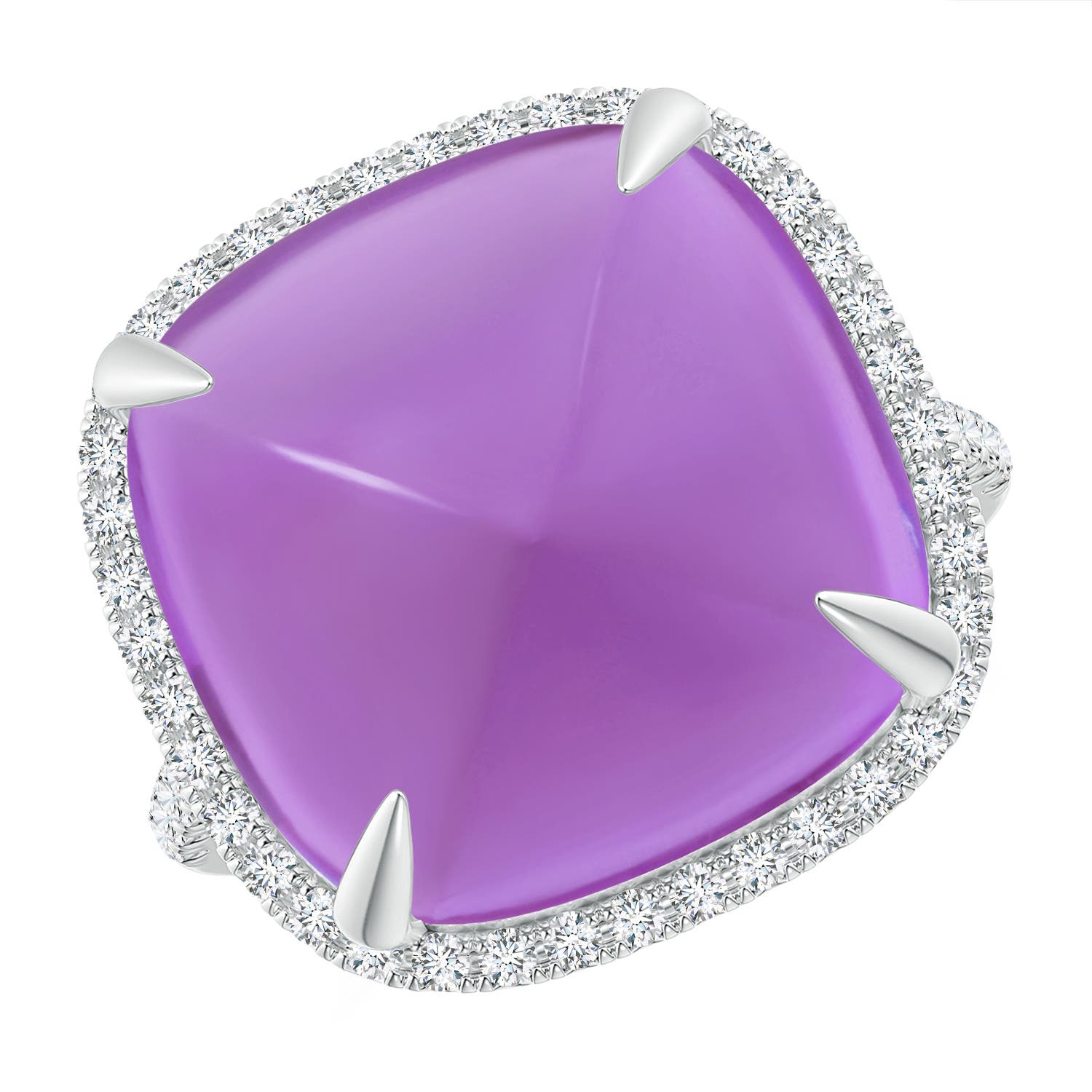 AA - Amethyst / 16.02 CT / 14 KT White Gold