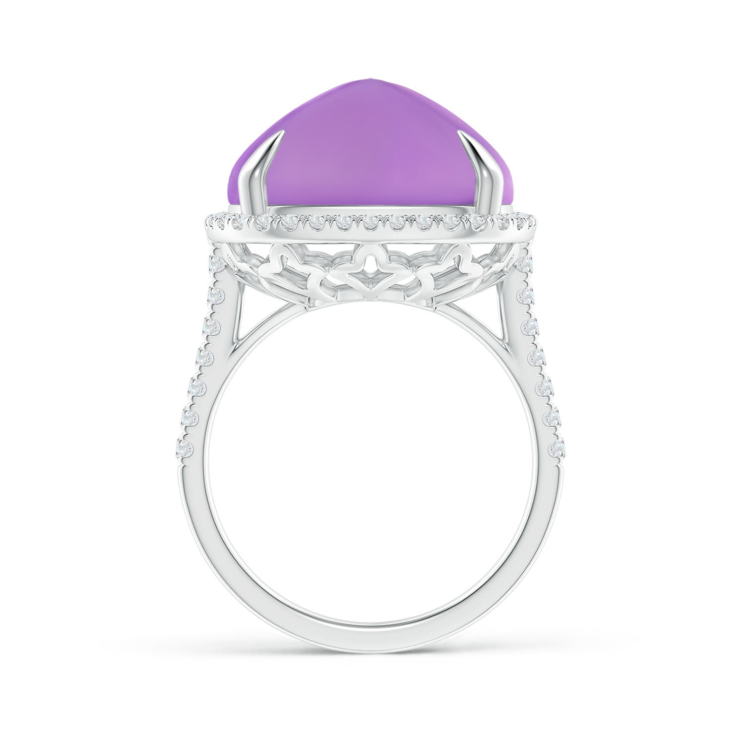 AA - Amethyst / 16.02 CT / 14 KT White Gold
