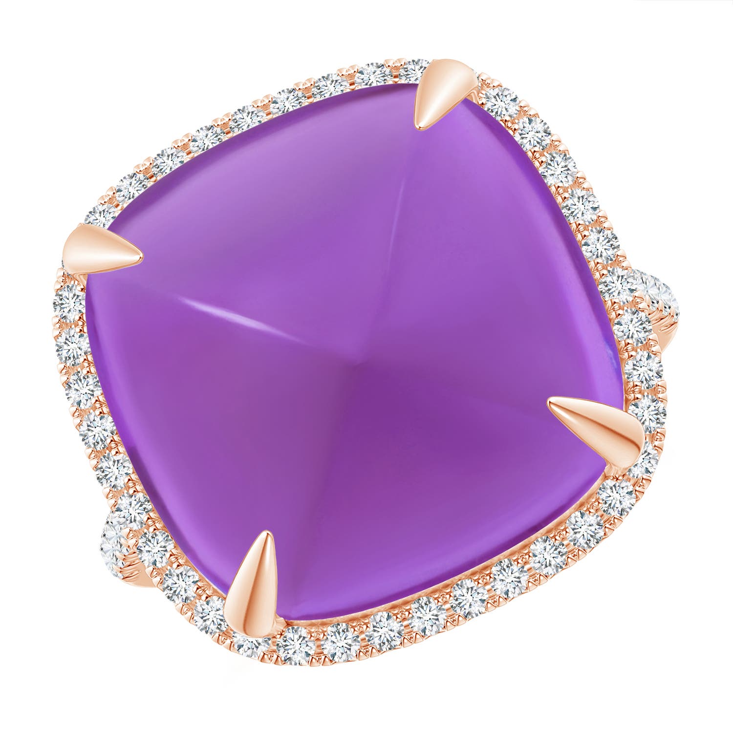 AAA - Amethyst / 16.02 CT / 14 KT Rose Gold