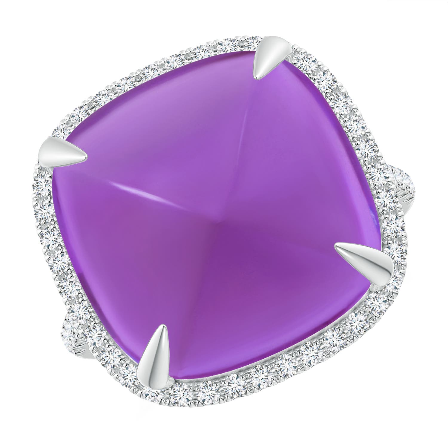 AAA - Amethyst / 16.02 CT / 14 KT White Gold
