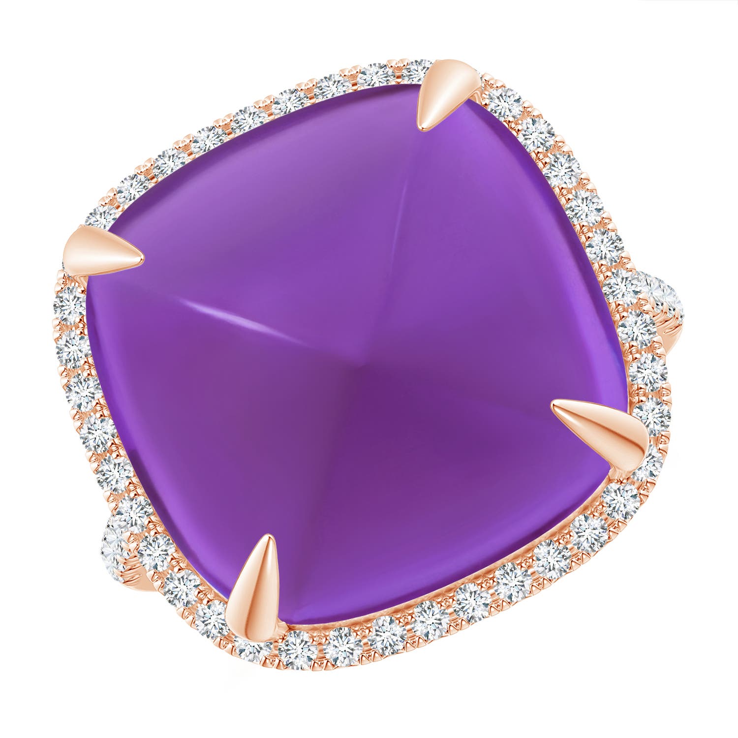 AAAA - Amethyst / 16.02 CT / 14 KT Rose Gold