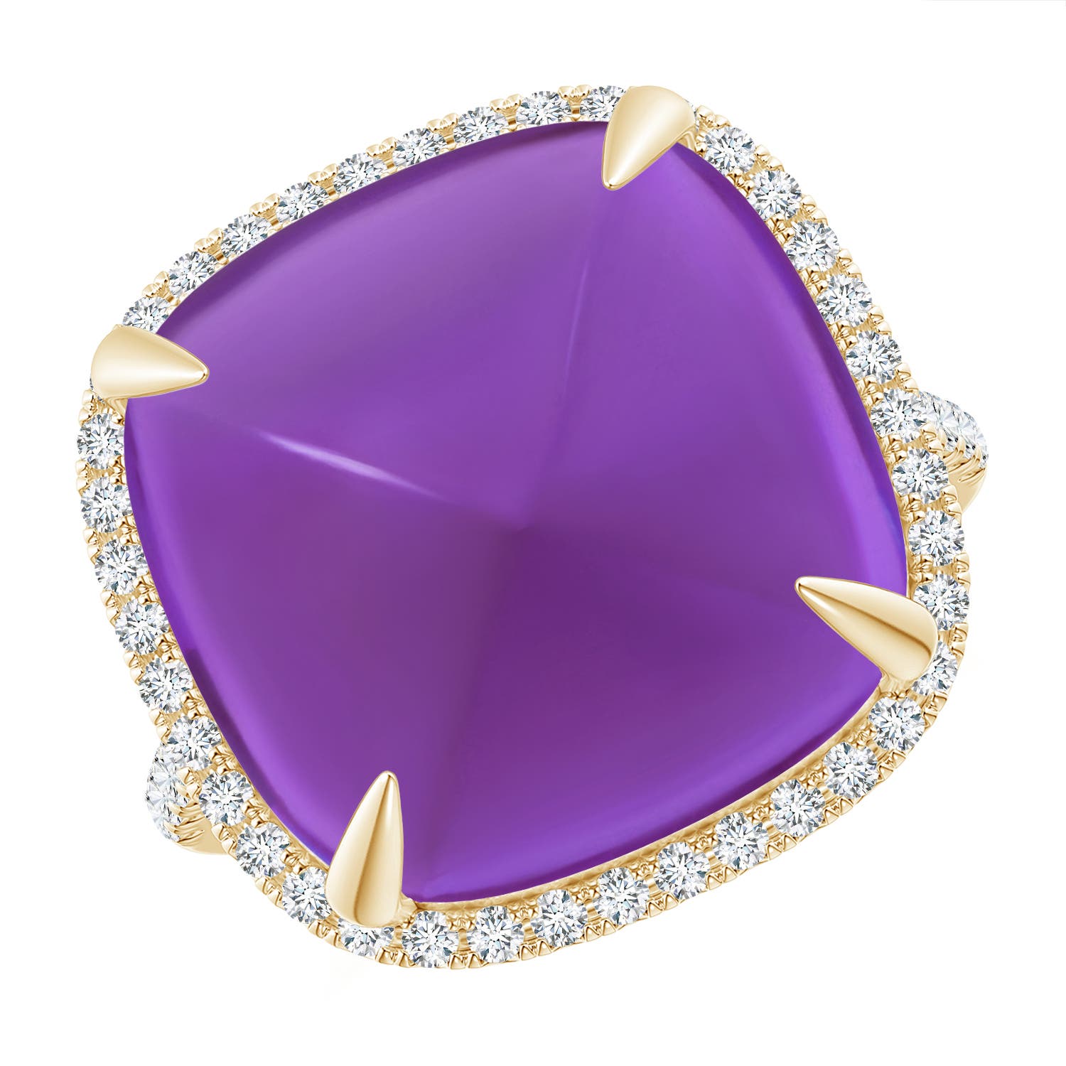 AAAA - Amethyst / 16.02 CT / 14 KT Yellow Gold