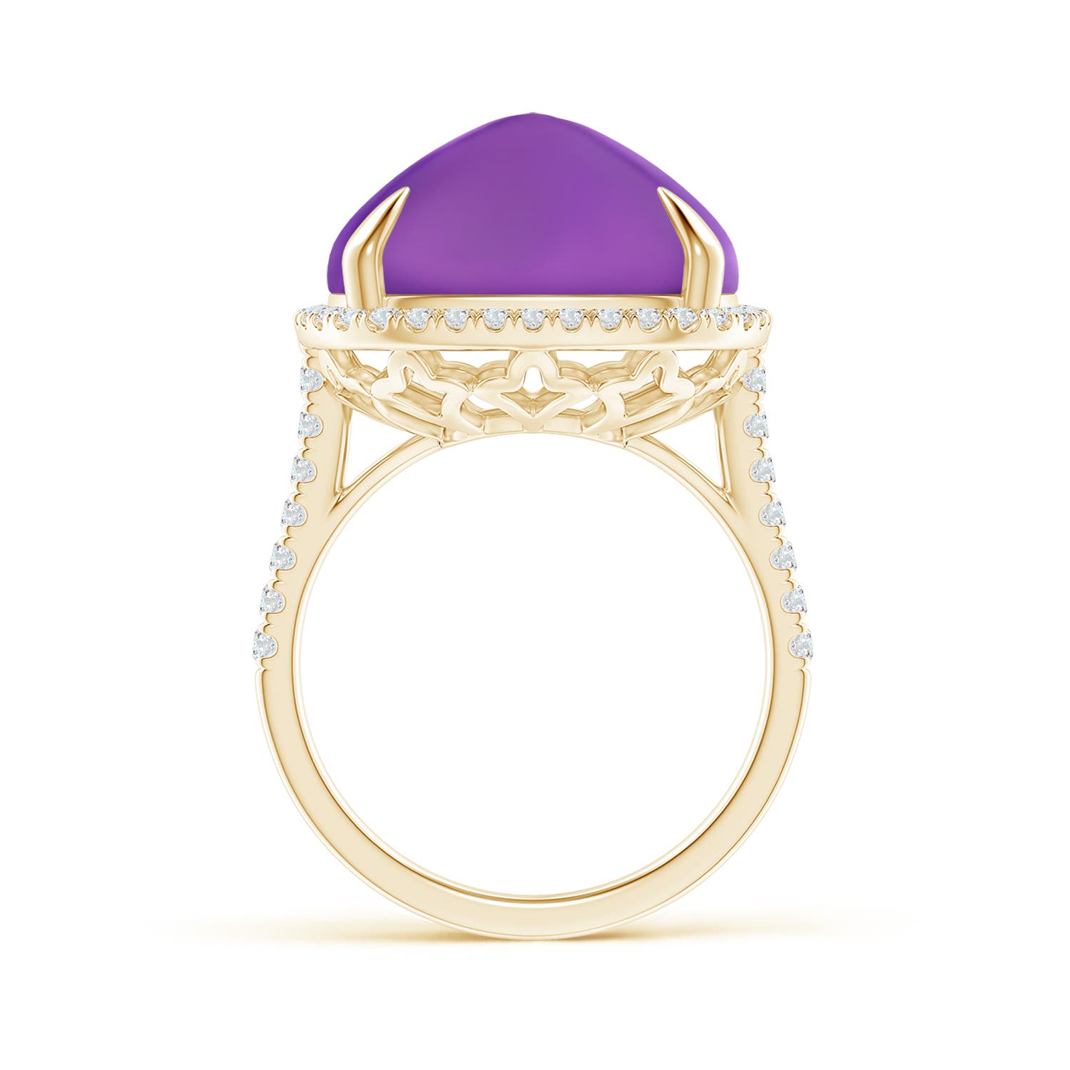 AAAA - Amethyst / 16.02 CT / 14 KT Yellow Gold