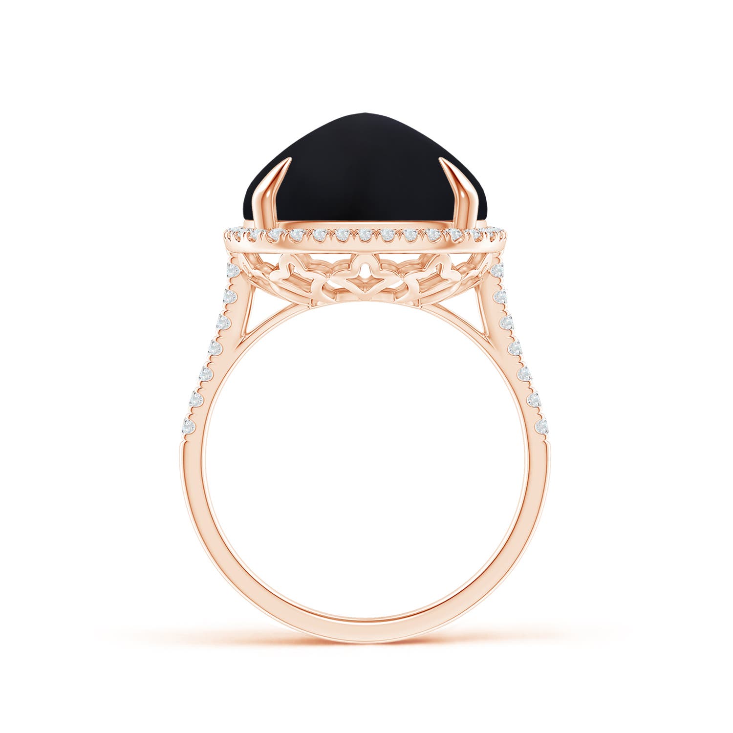 AAA - Black Onyx / 11.79 CT / 14 KT Rose Gold