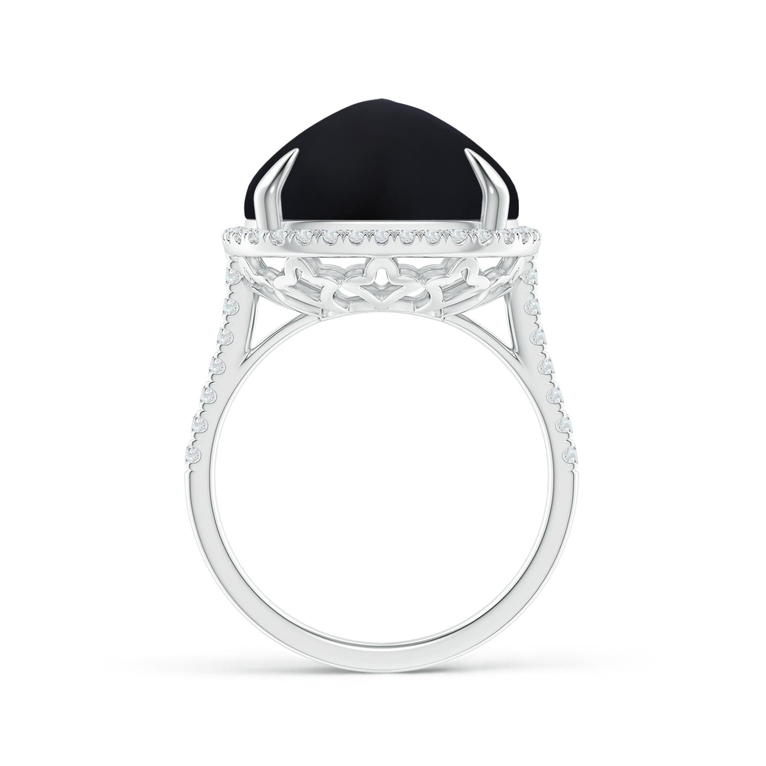 AAA - Black Onyx / 13.91 CT / 14 KT White Gold