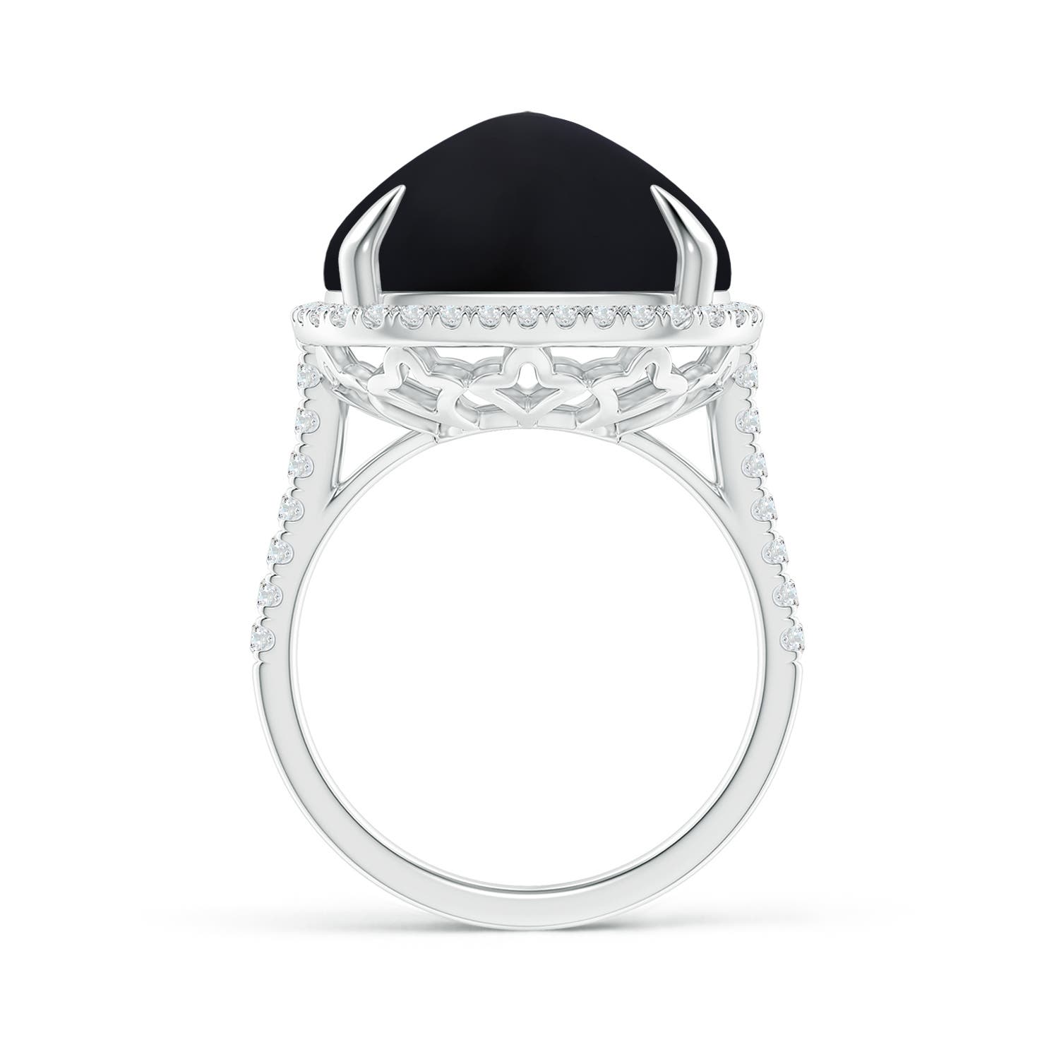 AAA - Black Onyx / 17.52 CT / 14 KT White Gold