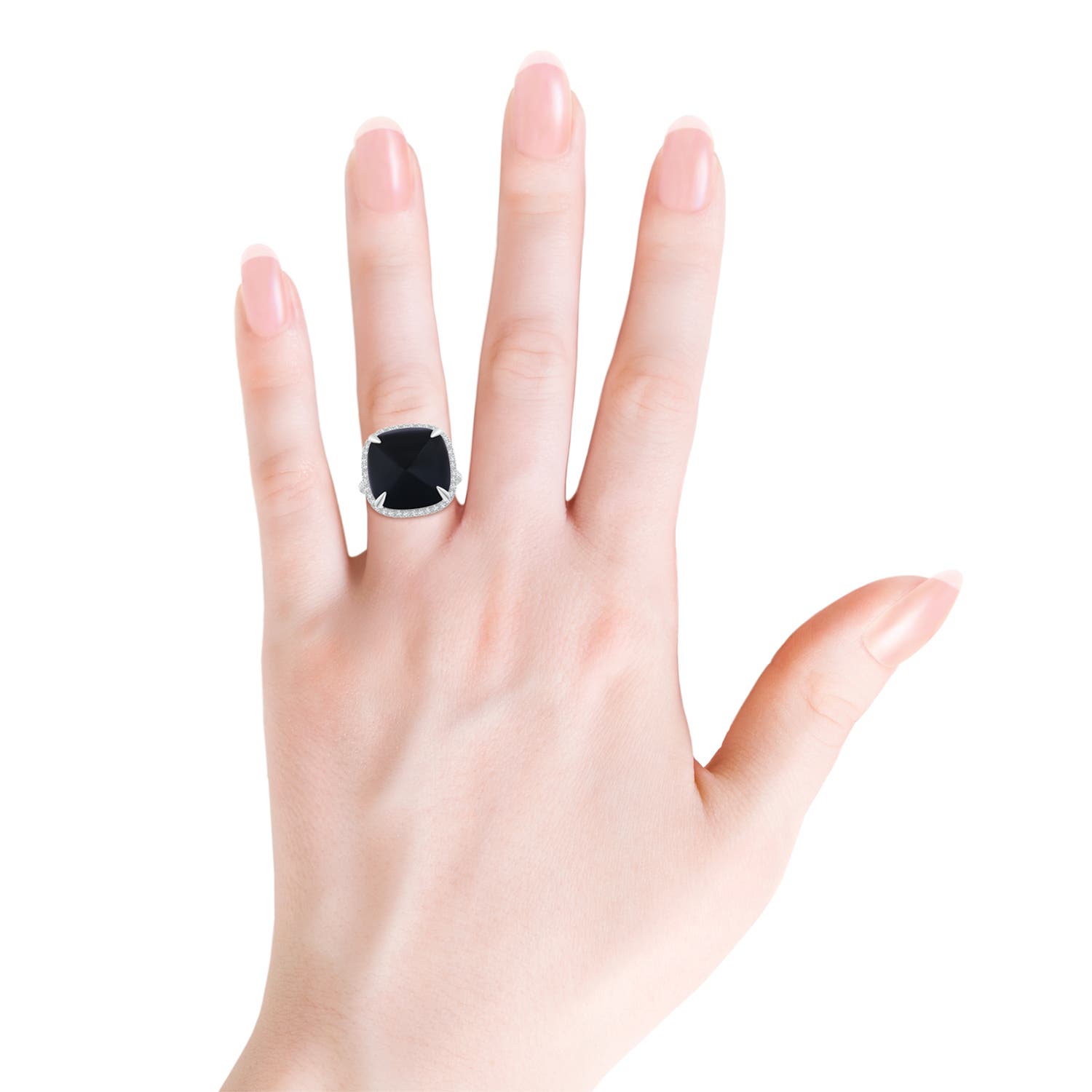 AAA - Black Onyx / 17.52 CT / 14 KT White Gold