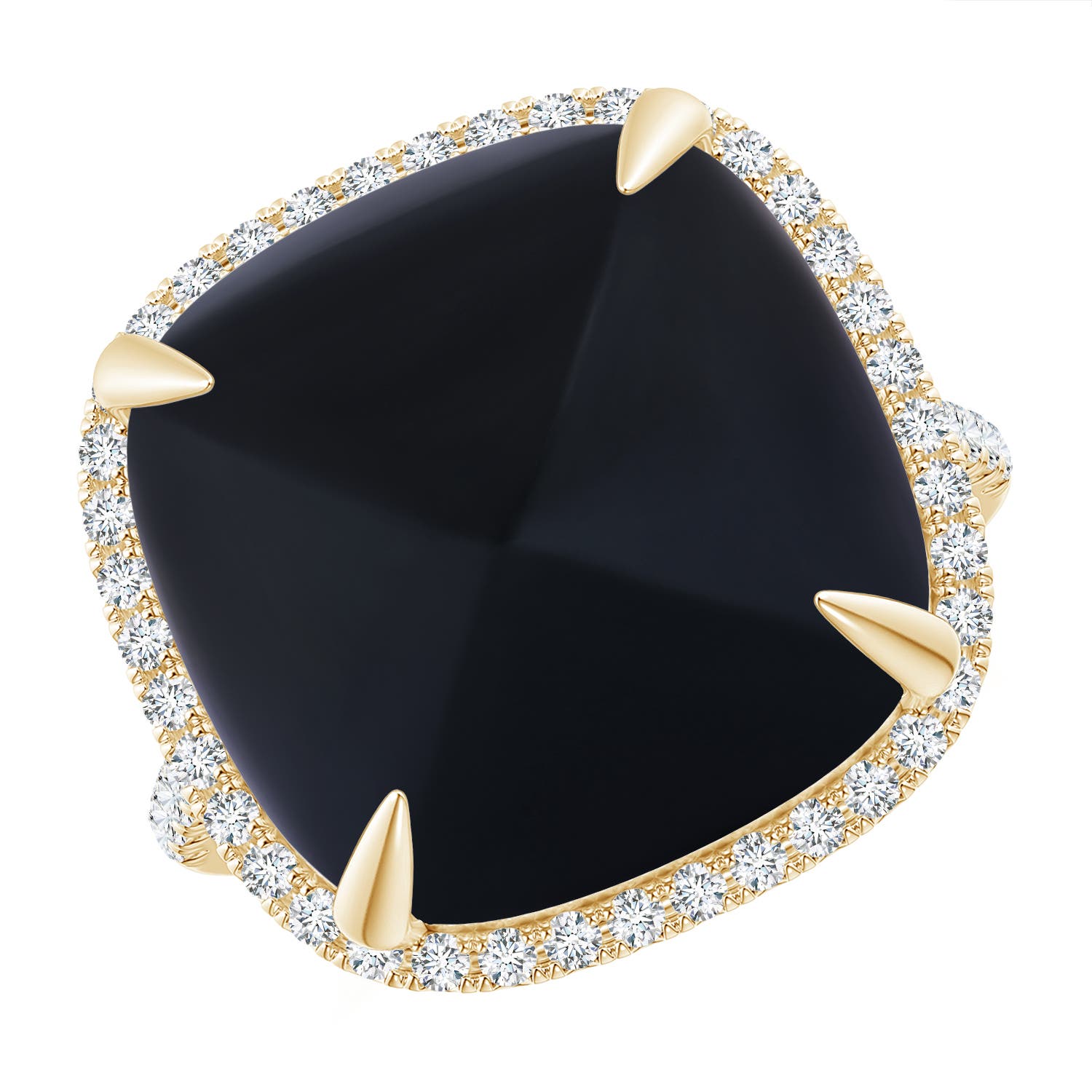 AAA - Black Onyx / 17.52 CT / 14 KT Yellow Gold