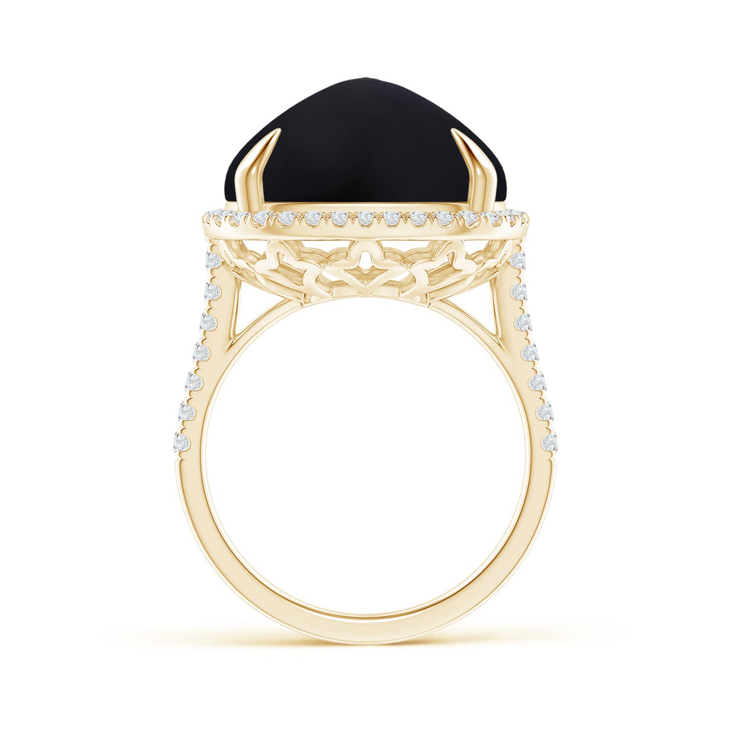 AAA - Black Onyx / 17.52 CT / 14 KT Yellow Gold