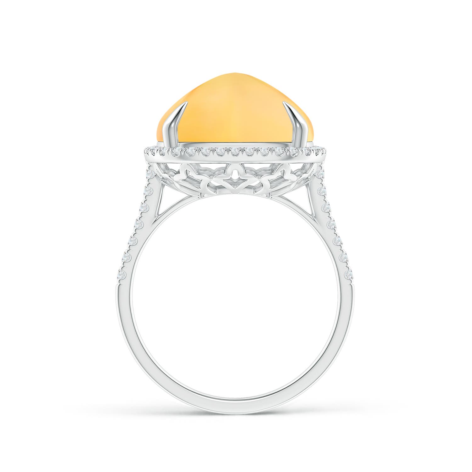 A - Citrine / 11.65 CT / 14 KT White Gold