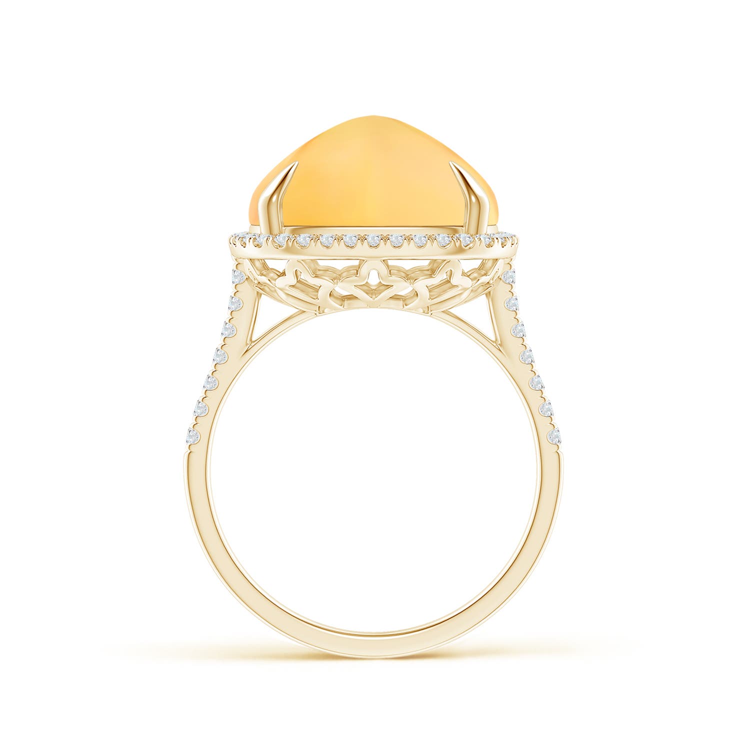 A - Citrine / 11.65 CT / 14 KT Yellow Gold