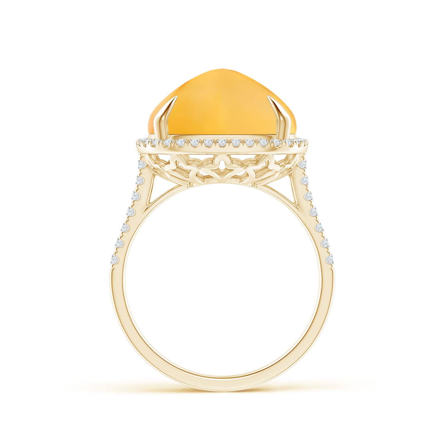 AA - Citrine / 11.65 CT / 14 KT Yellow Gold