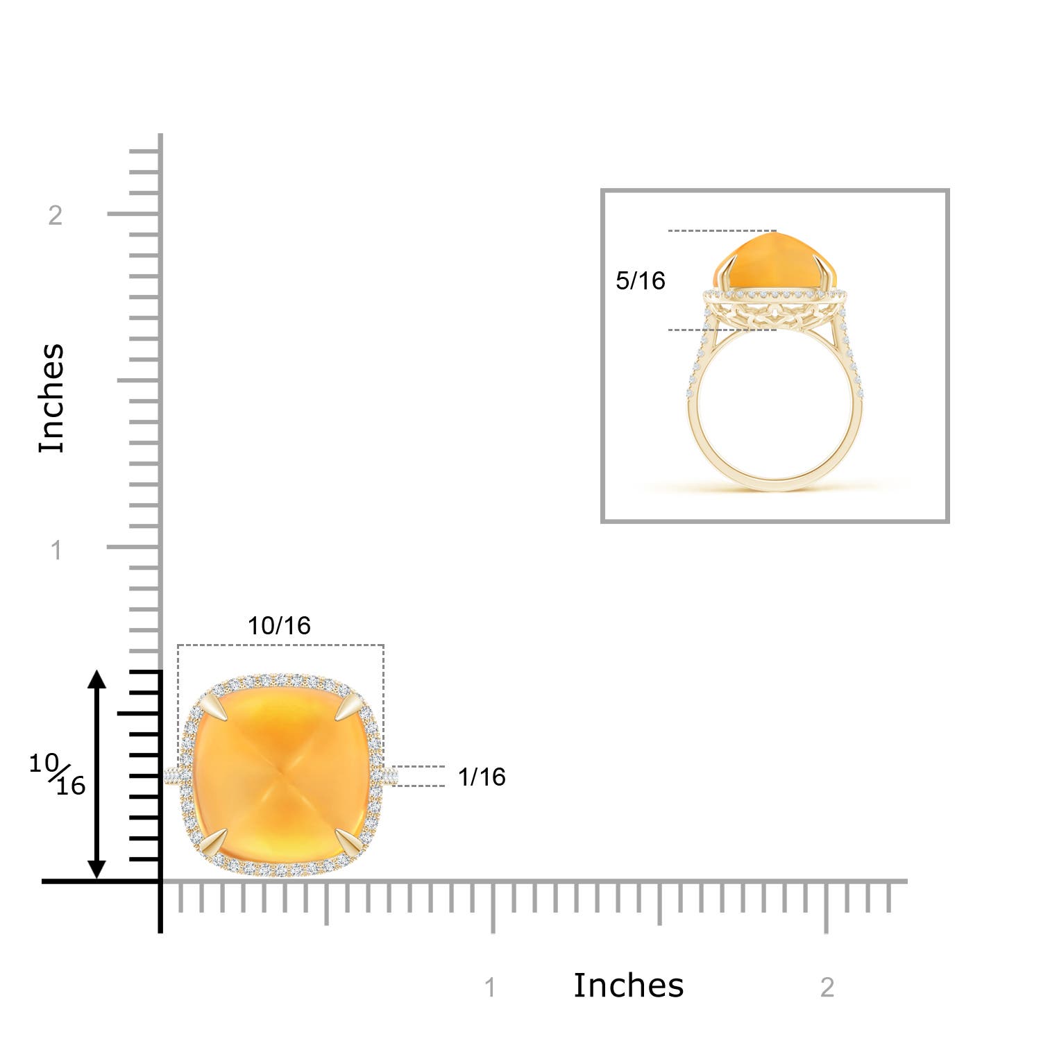 AAA - Citrine / 11.65 CT / 14 KT Yellow Gold