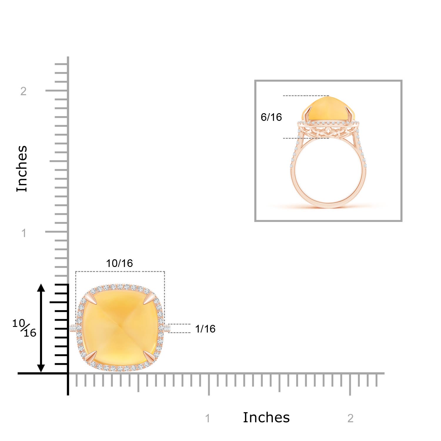 A - Citrine / 12.91 CT / 14 KT Rose Gold