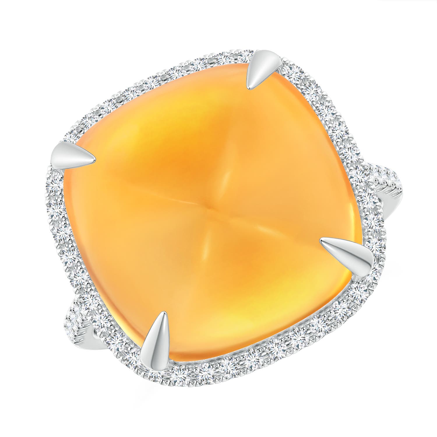 AAA - Citrine / 12.91 CT / 14 KT White Gold