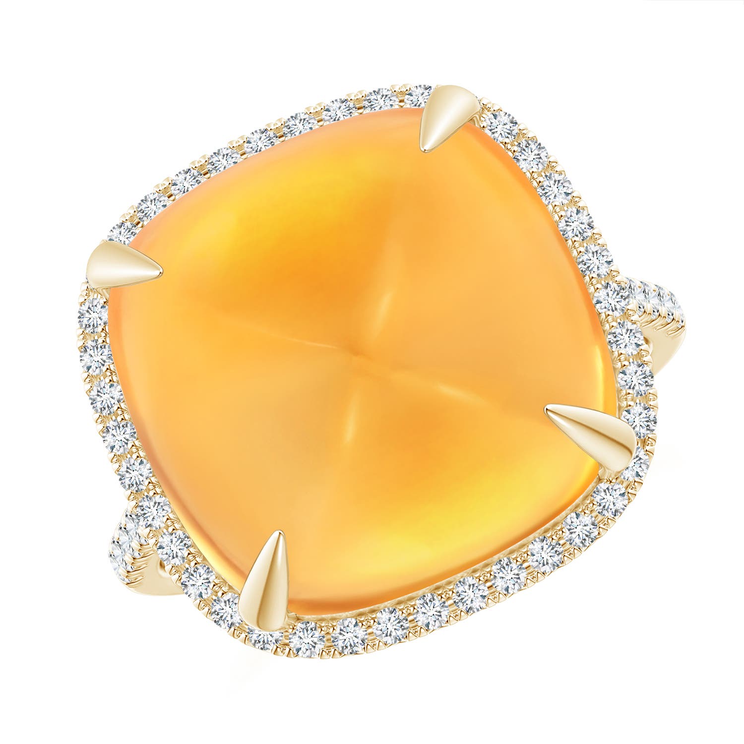 AAA - Citrine / 12.91 CT / 14 KT Yellow Gold