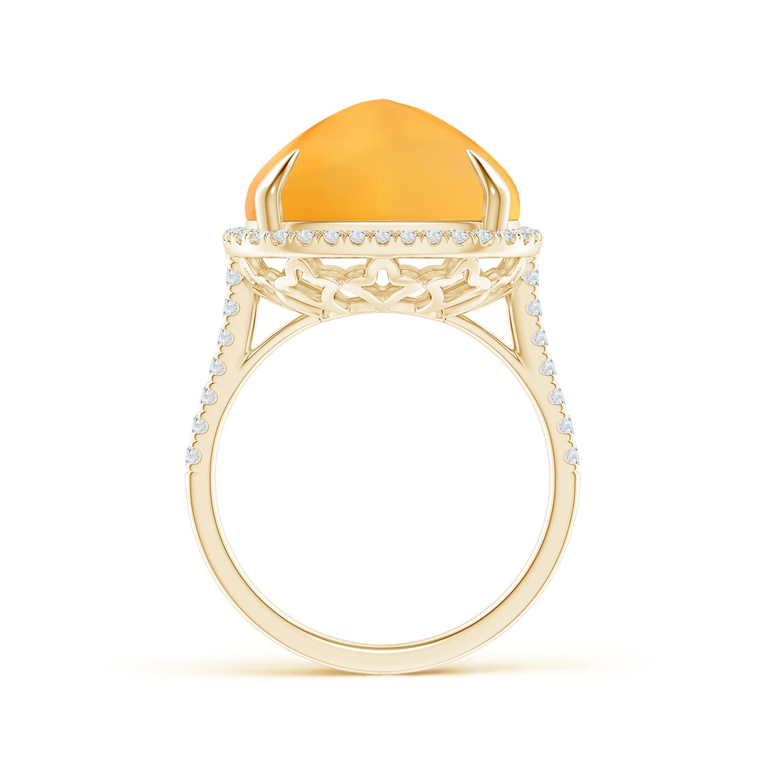 AAA - Citrine / 12.91 CT / 14 KT Yellow Gold