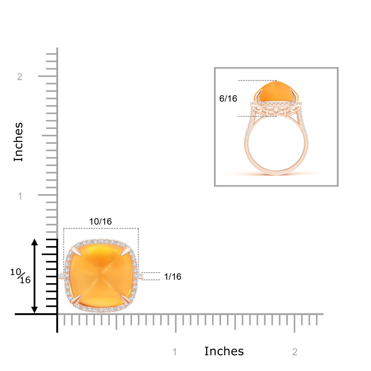 AAAA - Citrine / 12.91 CT / 14 KT Rose Gold