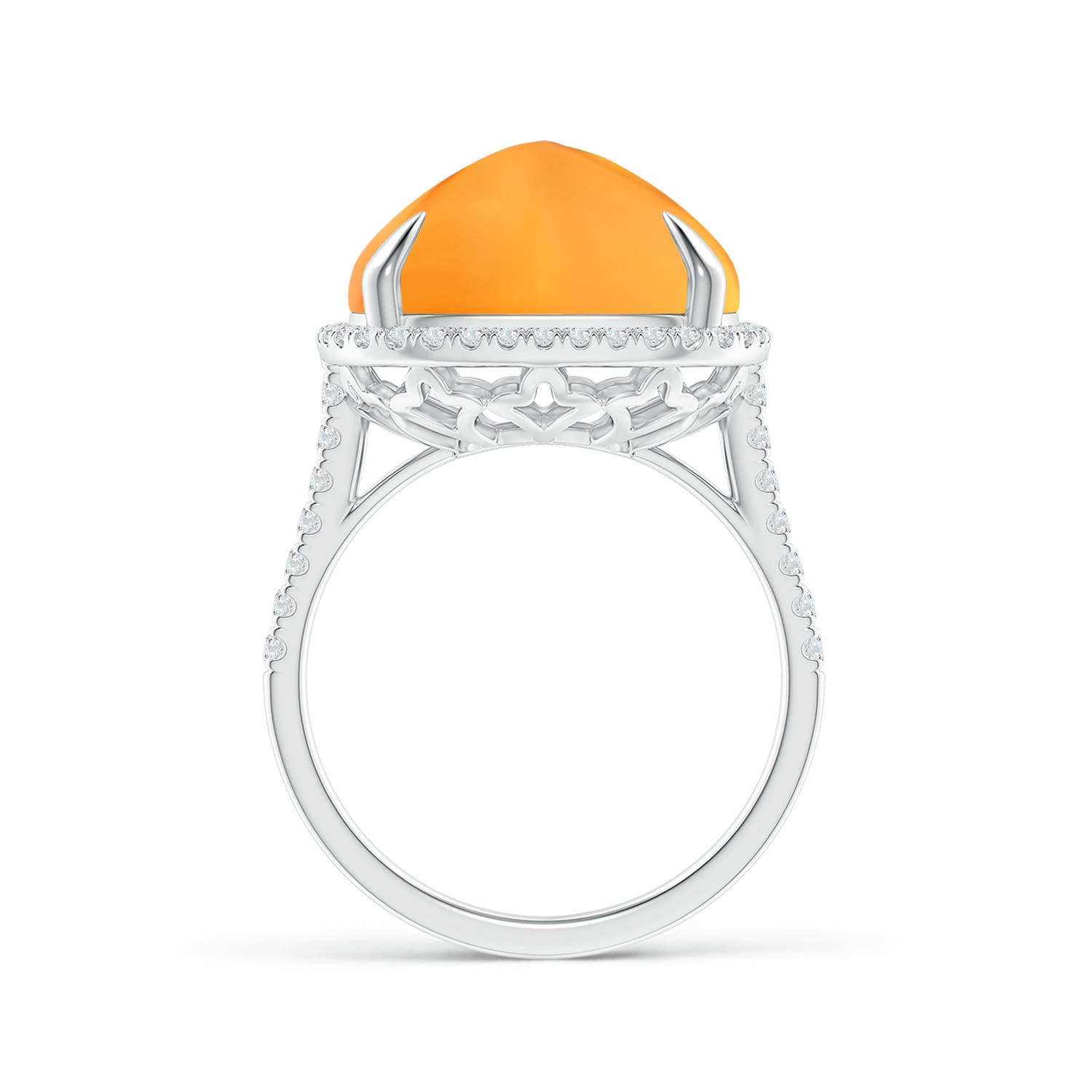 AAAA - Citrine / 12.91 CT / 14 KT White Gold