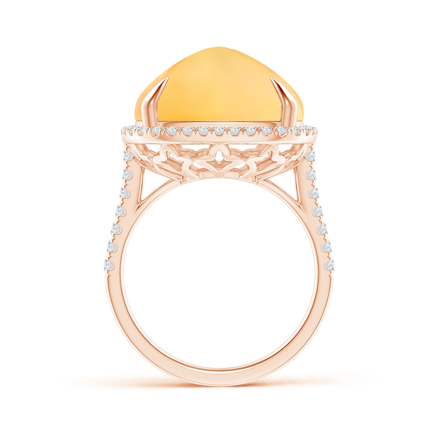 A - Citrine / 16.02 CT / 14 KT Rose Gold