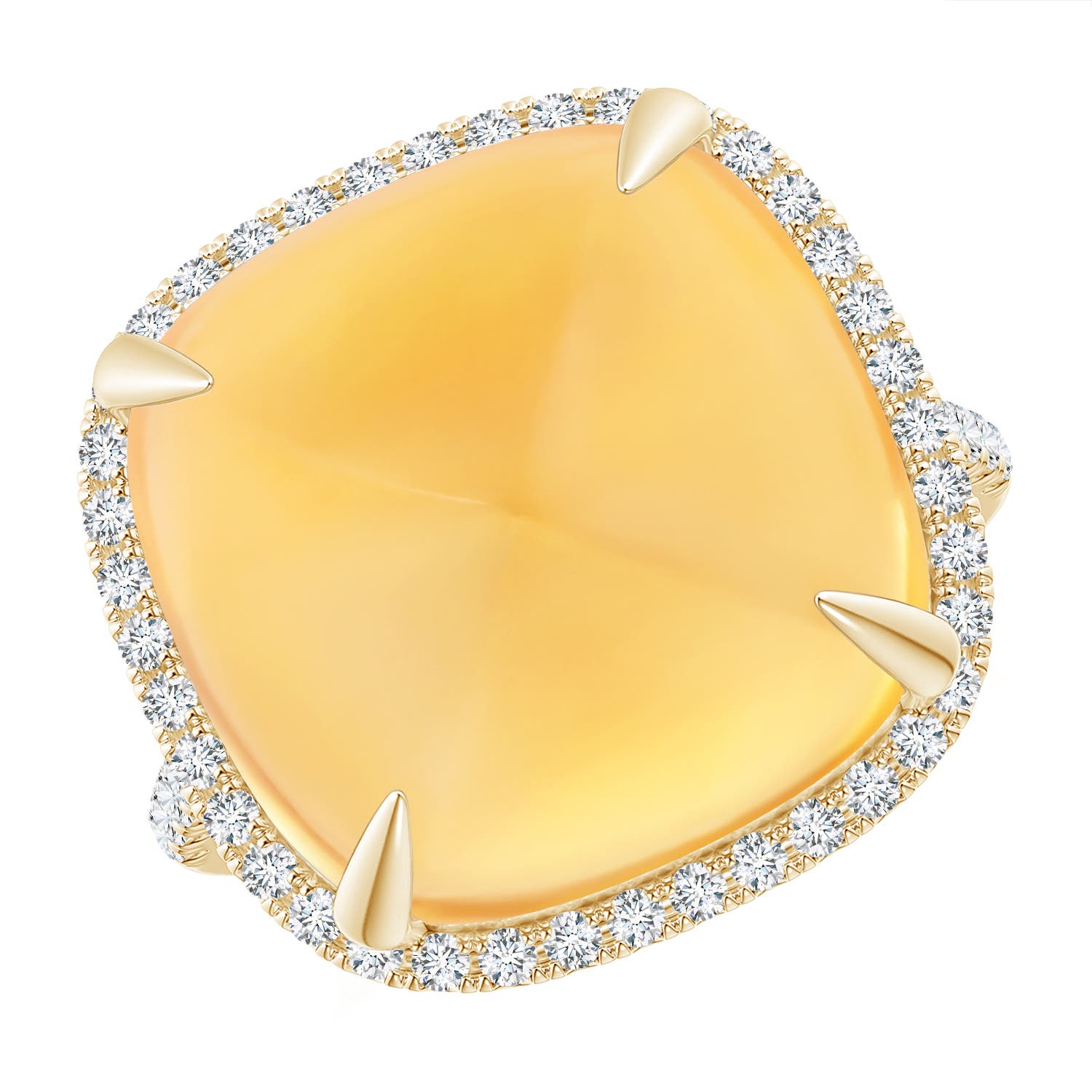 A - Citrine / 16.02 CT / 14 KT Yellow Gold