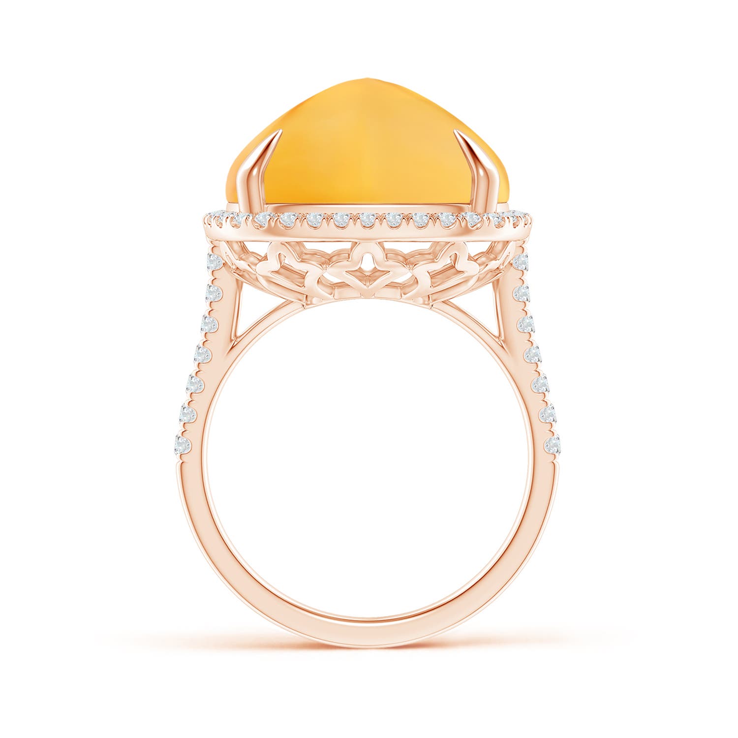 AA - Citrine / 16.02 CT / 14 KT Rose Gold