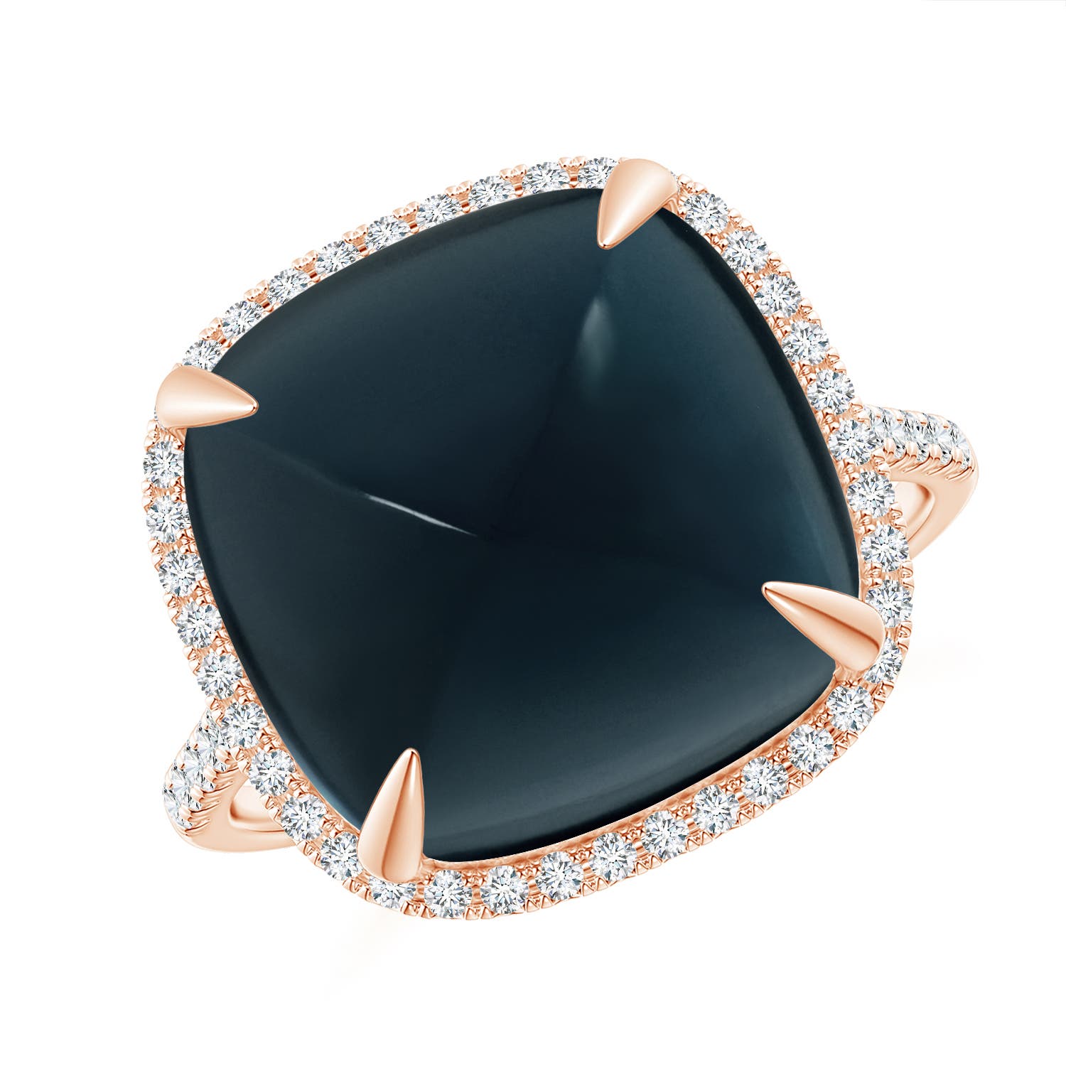 A - London Blue Topaz / 14.46 CT / 14 KT Rose Gold