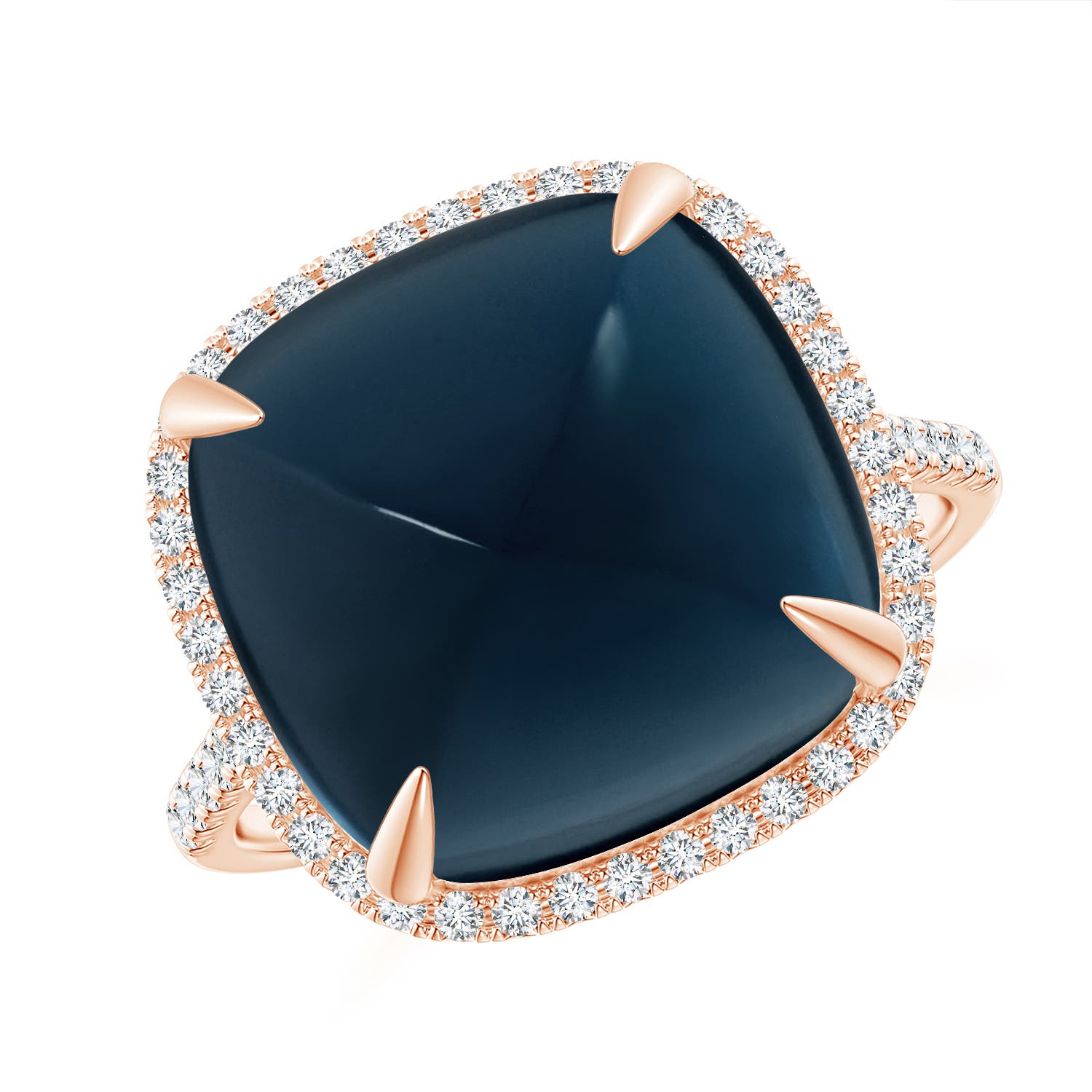 AA - London Blue Topaz / 14.46 CT / 14 KT Rose Gold