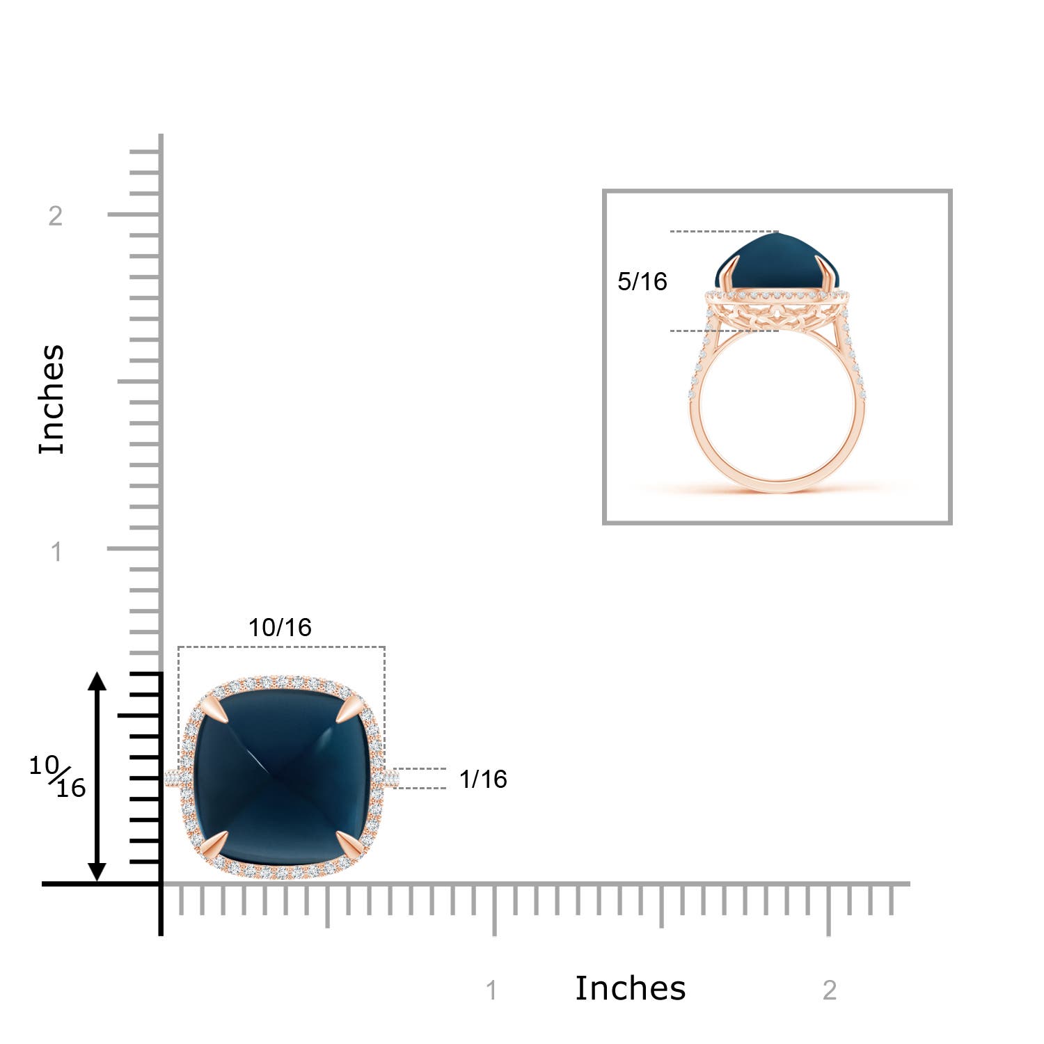 AAA - London Blue Topaz / 14.46 CT / 14 KT Rose Gold