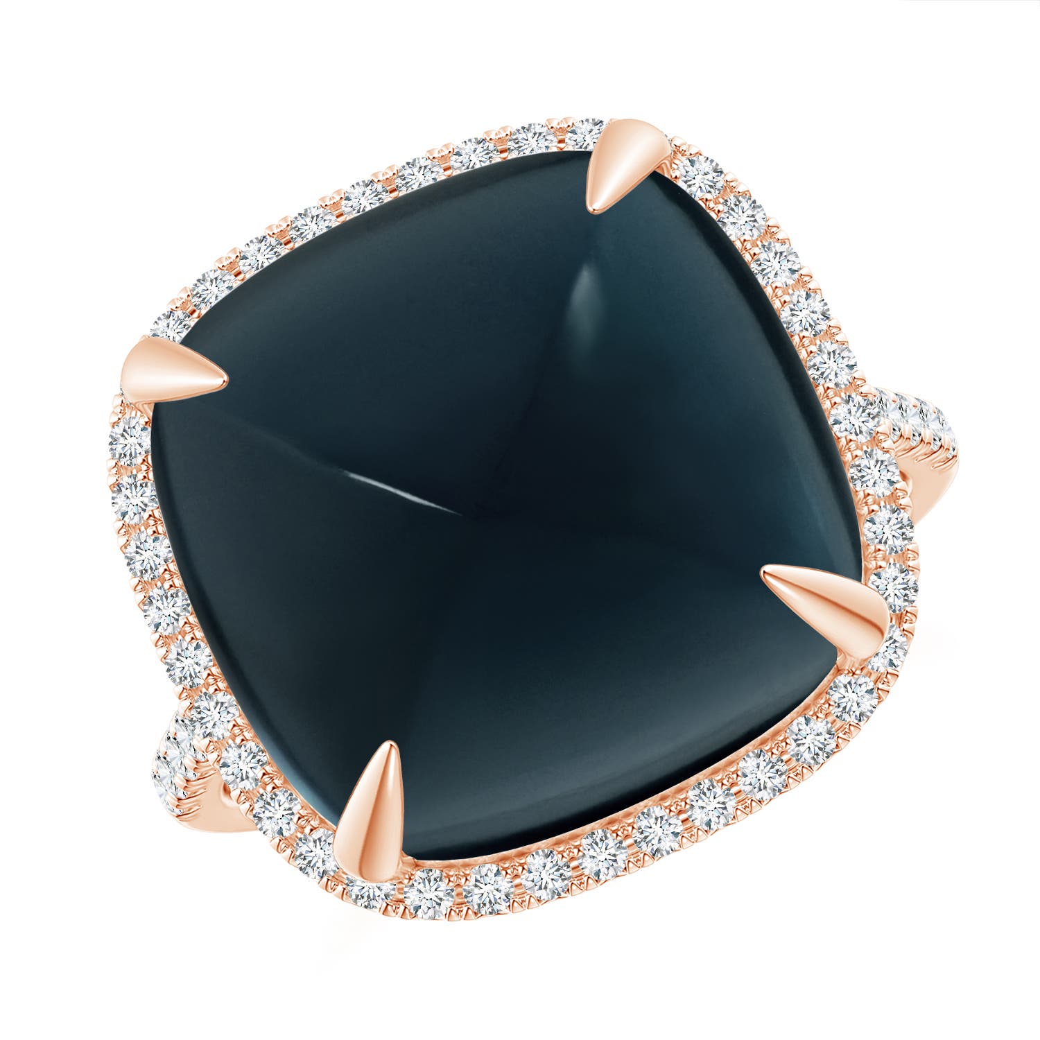 A - London Blue Topaz / 15.41 CT / 14 KT Rose Gold