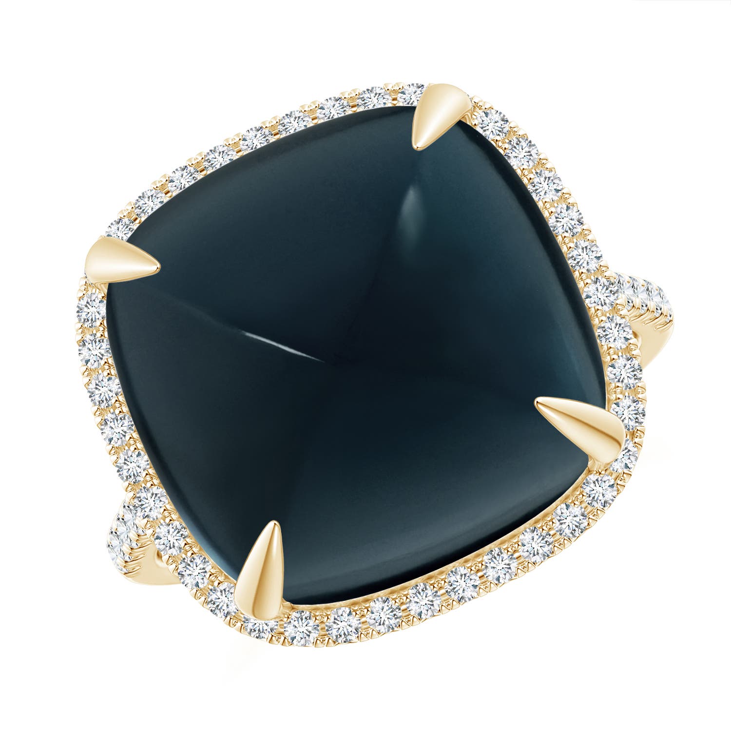 A - London Blue Topaz / 15.41 CT / 14 KT Yellow Gold