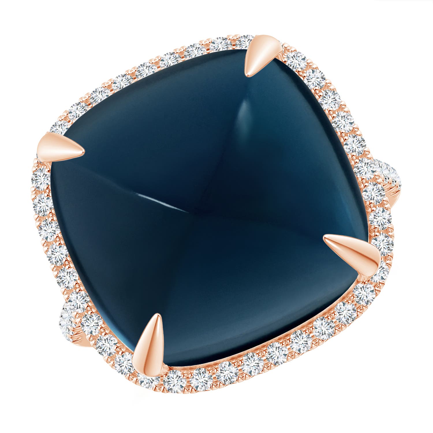 AAA - London Blue Topaz / 19.02 CT / 14 KT Rose Gold