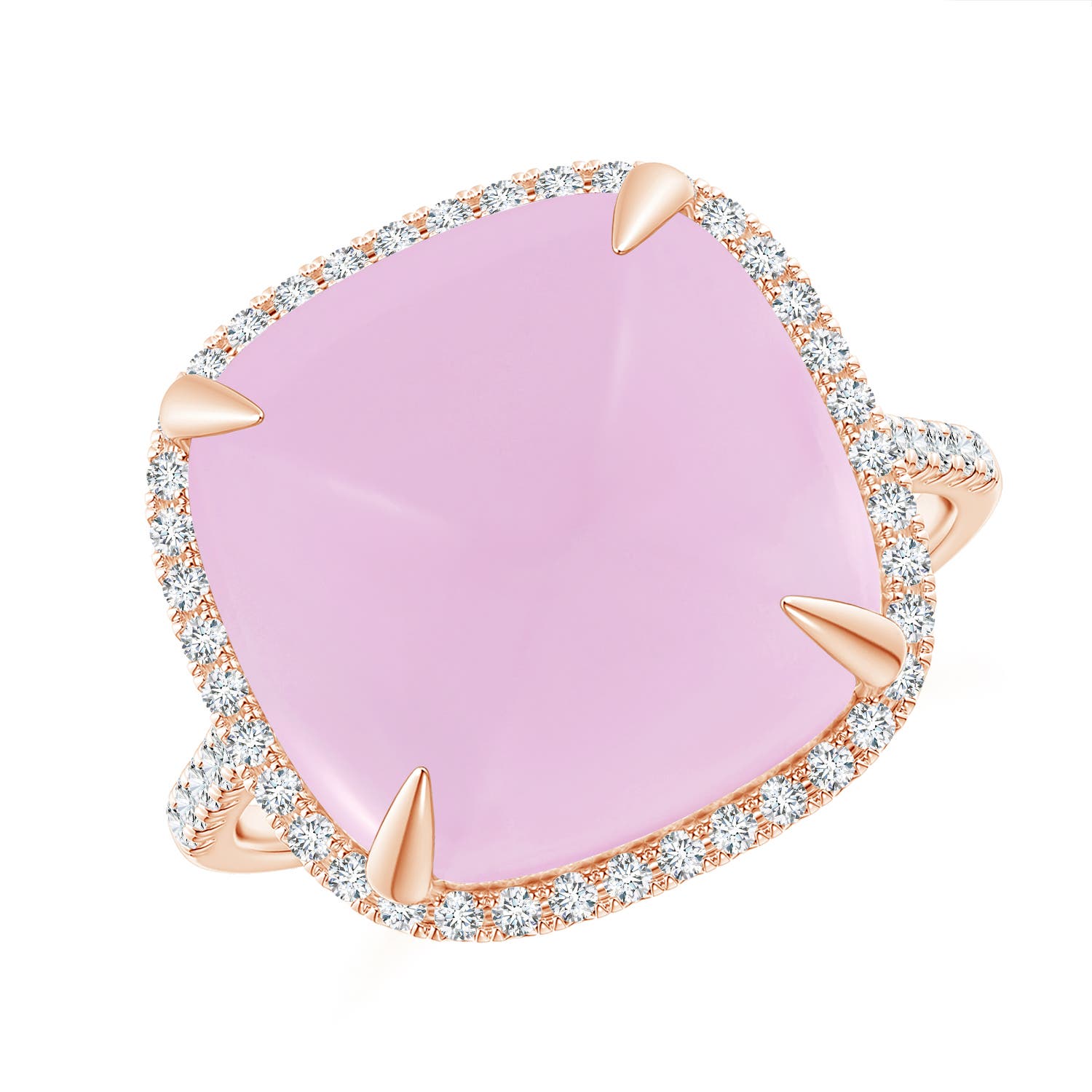 AA - Rose Quartz / 10.51 CT / 14 KT Rose Gold