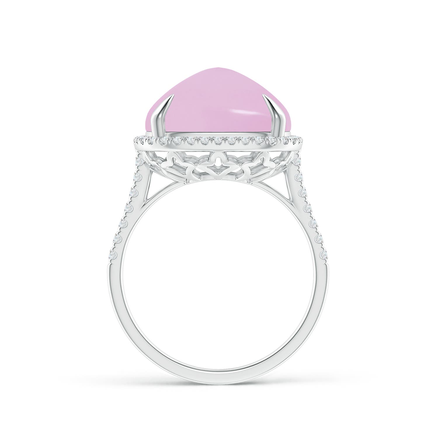 AAA - Rose Quartz / 10.51 CT / 14 KT White Gold