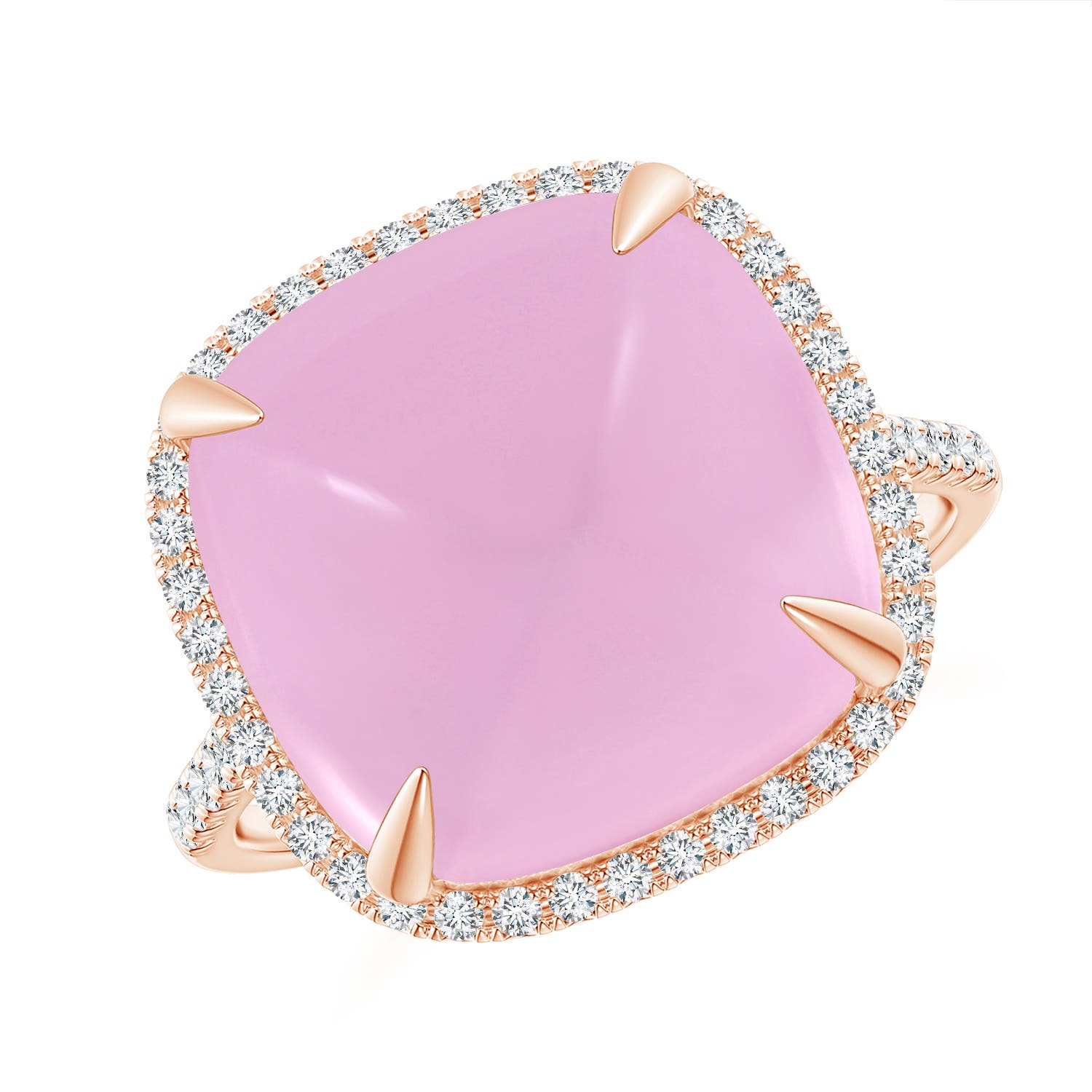 AAAA - Rose Quartz / 10.51 CT / 14 KT Rose Gold