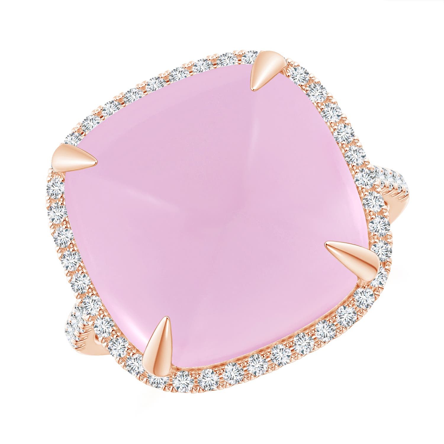 AAA - Rose Quartz / 12.41 CT / 14 KT Rose Gold