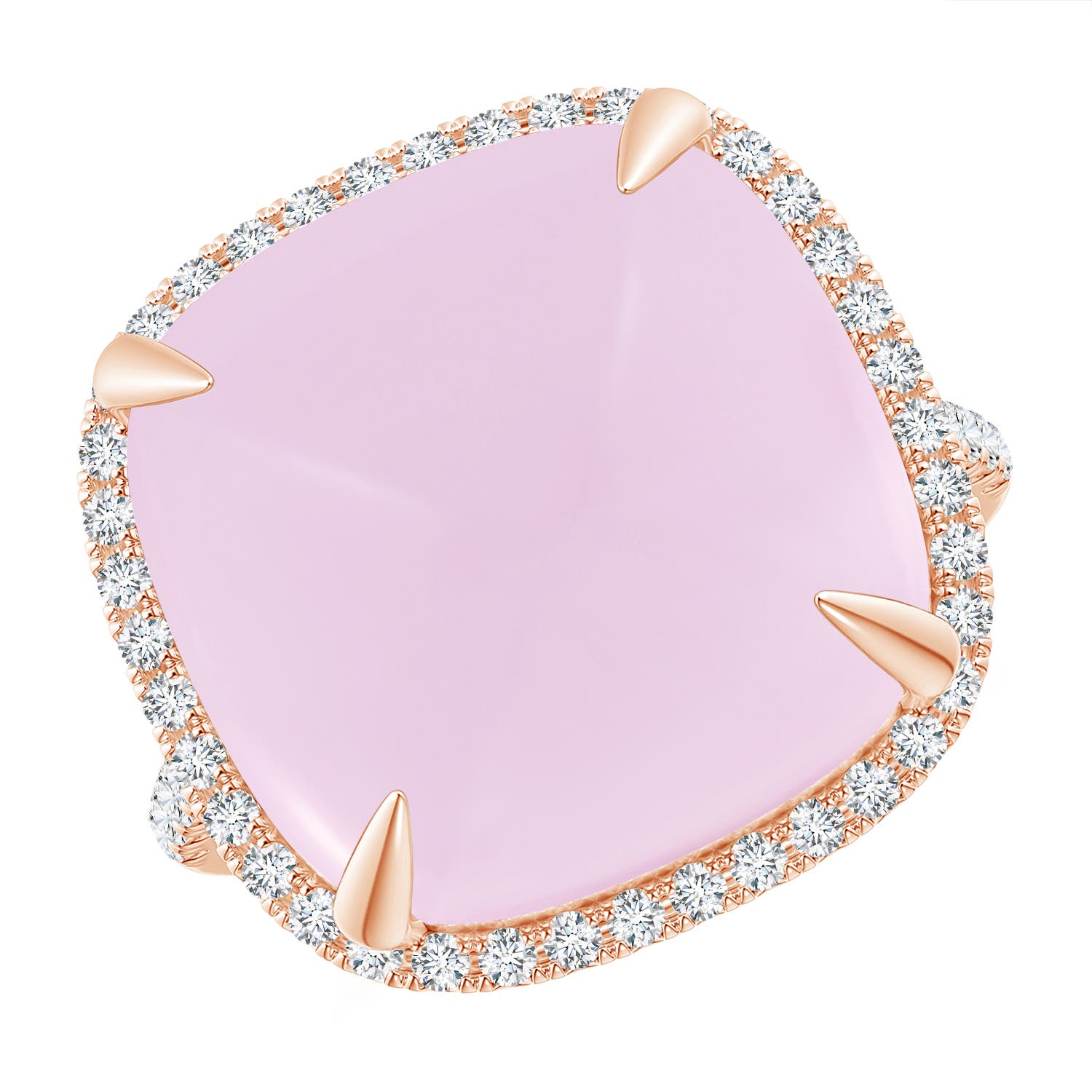 A - Rose Quartz / 14.52 CT / 14 KT Rose Gold