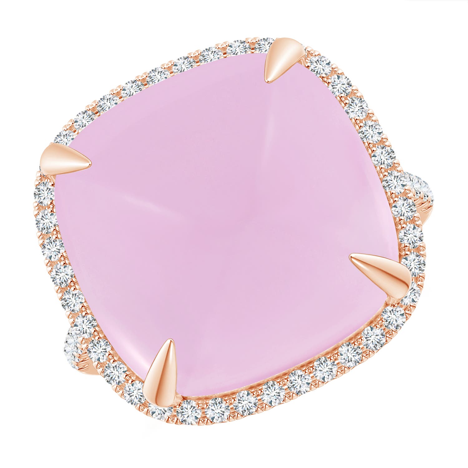 AA - Rose Quartz / 14.52 CT / 14 KT Rose Gold