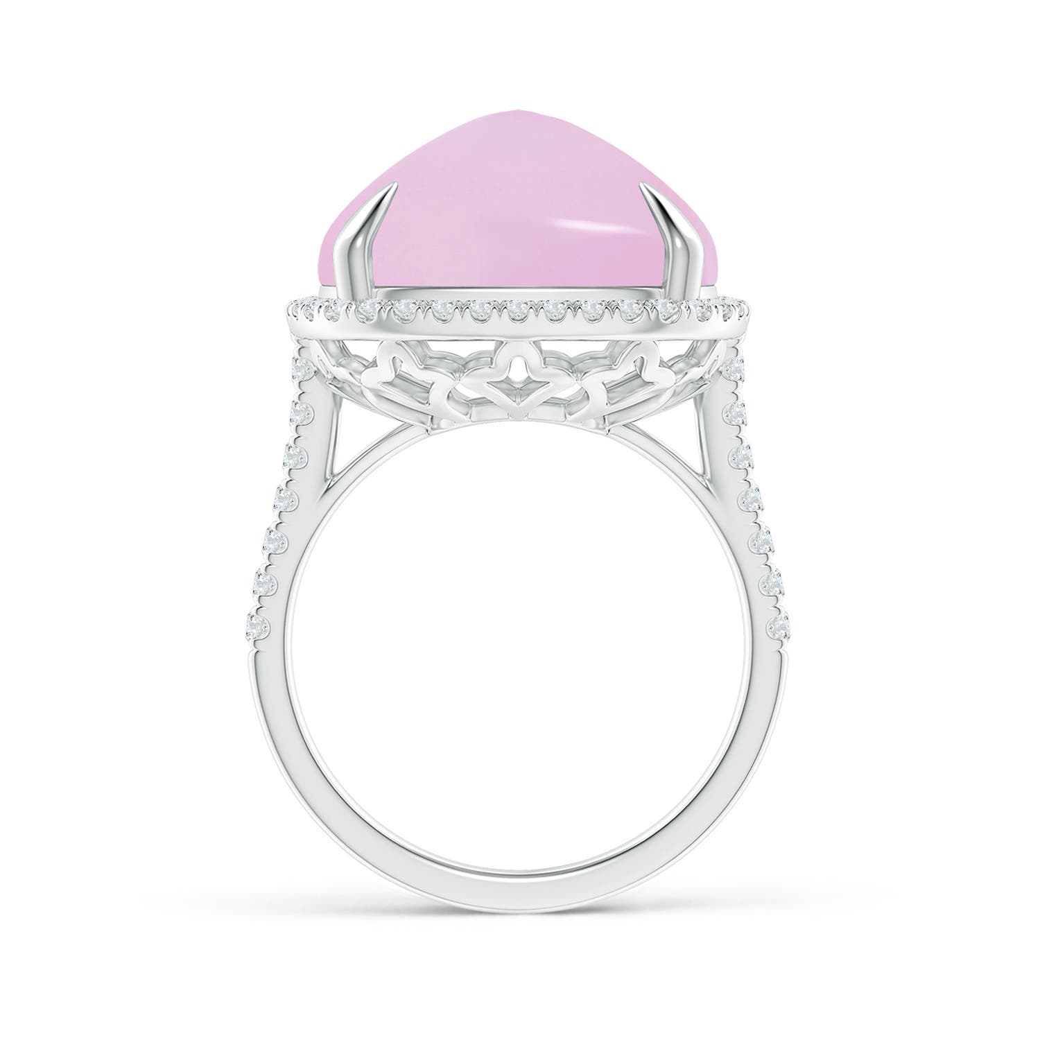 AA - Rose Quartz / 14.52 CT / 14 KT White Gold