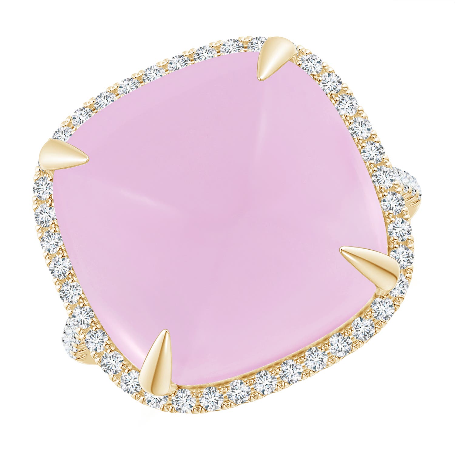 AA - Rose Quartz / 14.52 CT / 14 KT Yellow Gold